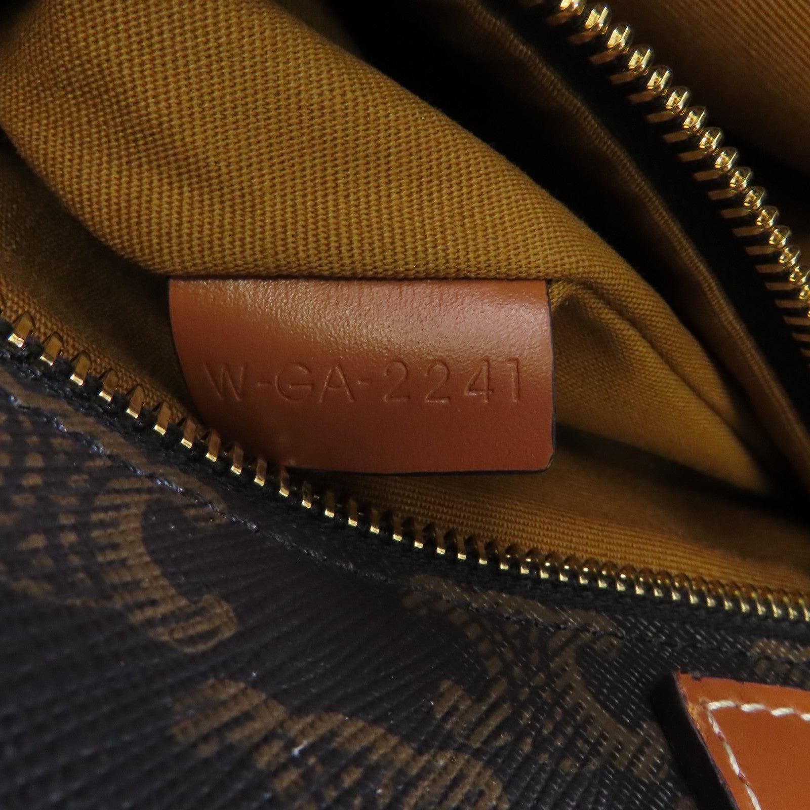 CELINE 塗層帆布/皮革Vertical Cabas Tan金扣手挽肩背兩用袋啡色