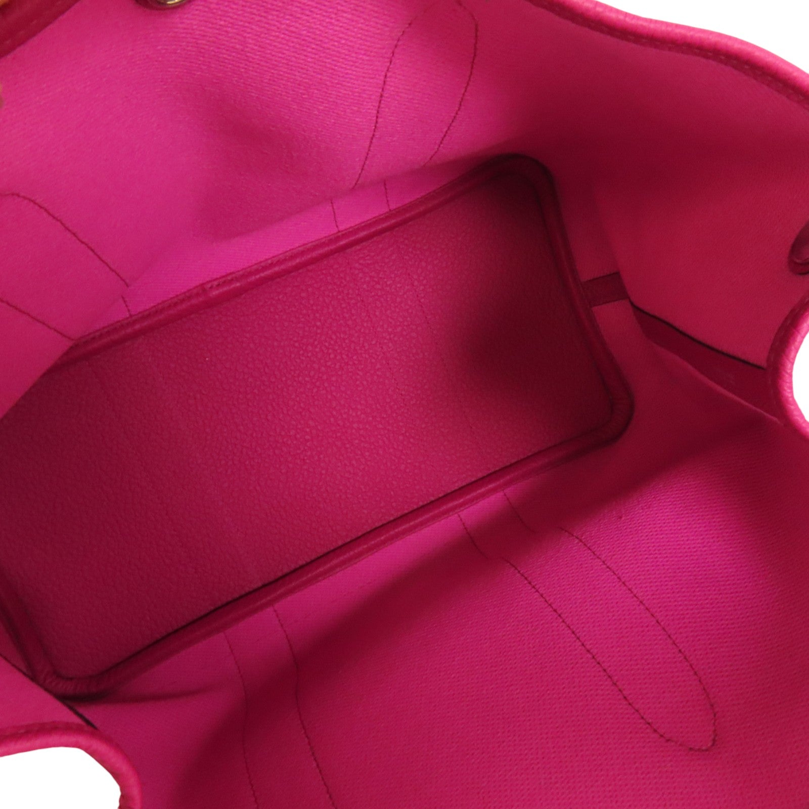 HERMES 帆布Garden Party PM銀扣手挽袋