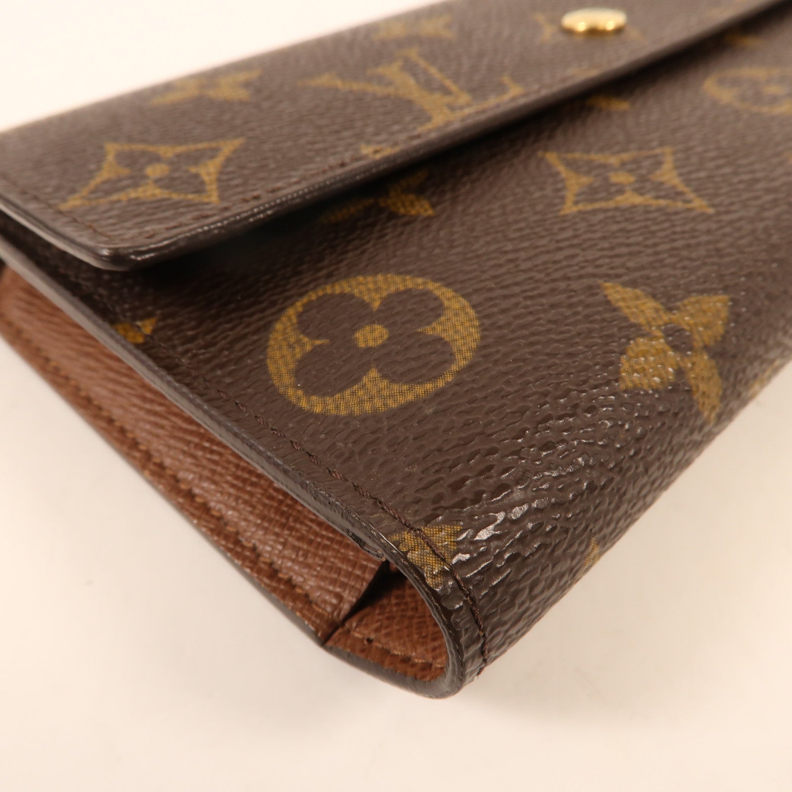 LOUIS VUITTON Monogram Long Wallet金扣長錢包