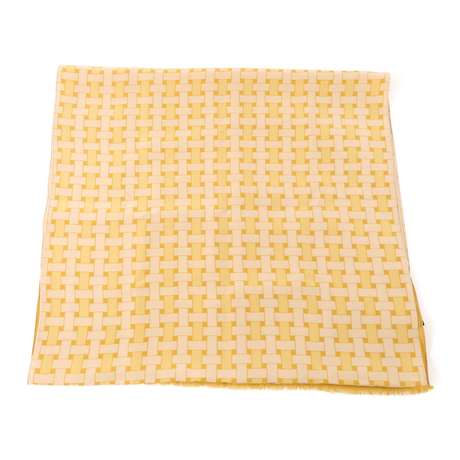 BURBERRY 絲質Scarf絲巾黃色