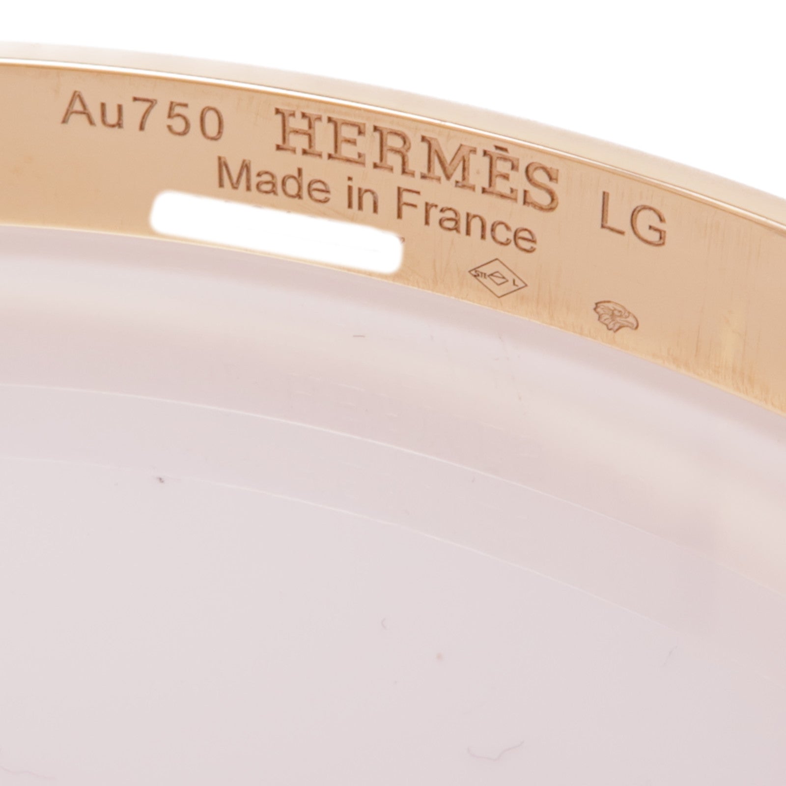 HERMES 18k玫瑰金Kelly Bracelet手鐲
