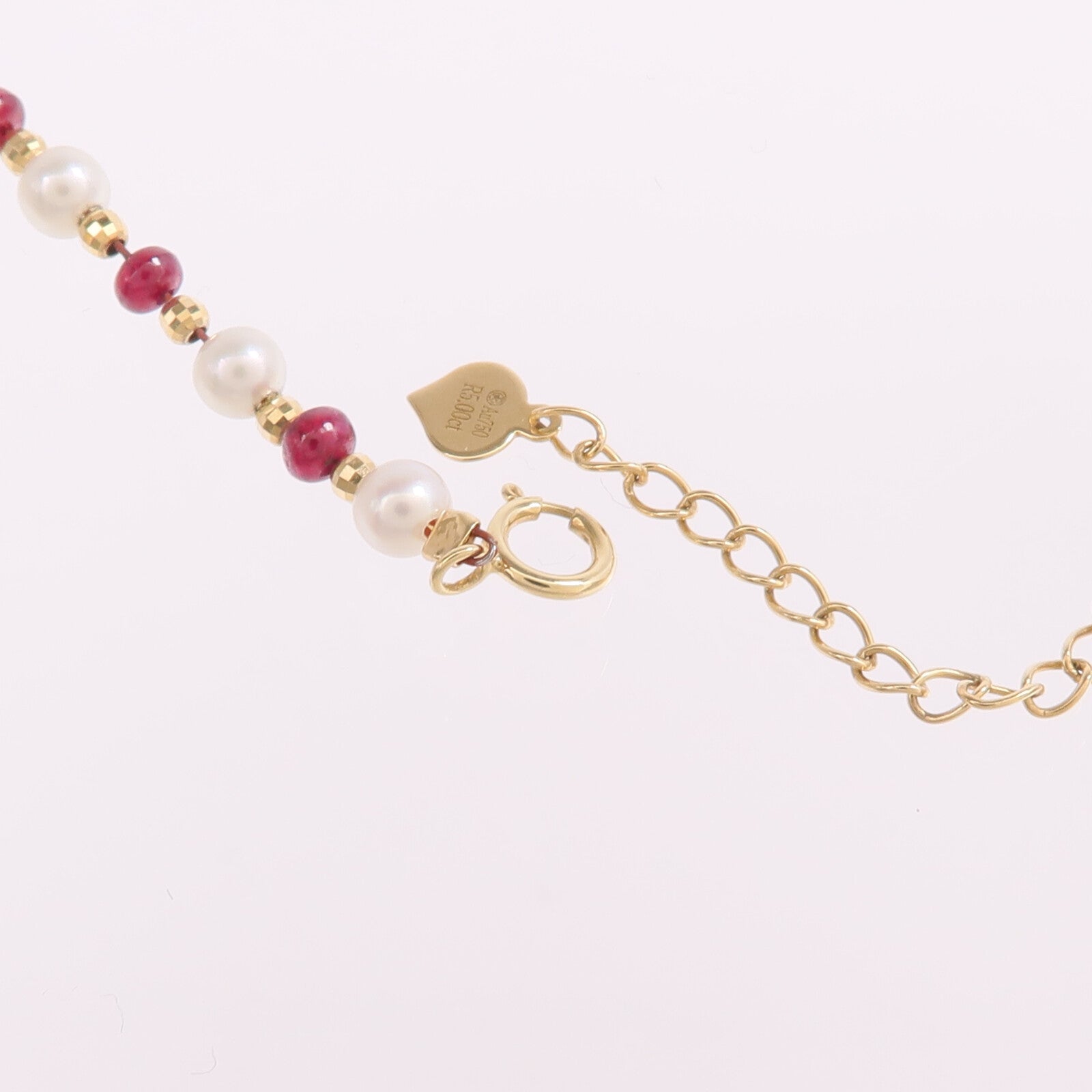 JEWELRY 18K黃金Ruby Pearl Necklace紅寶石/珍珠項鍊