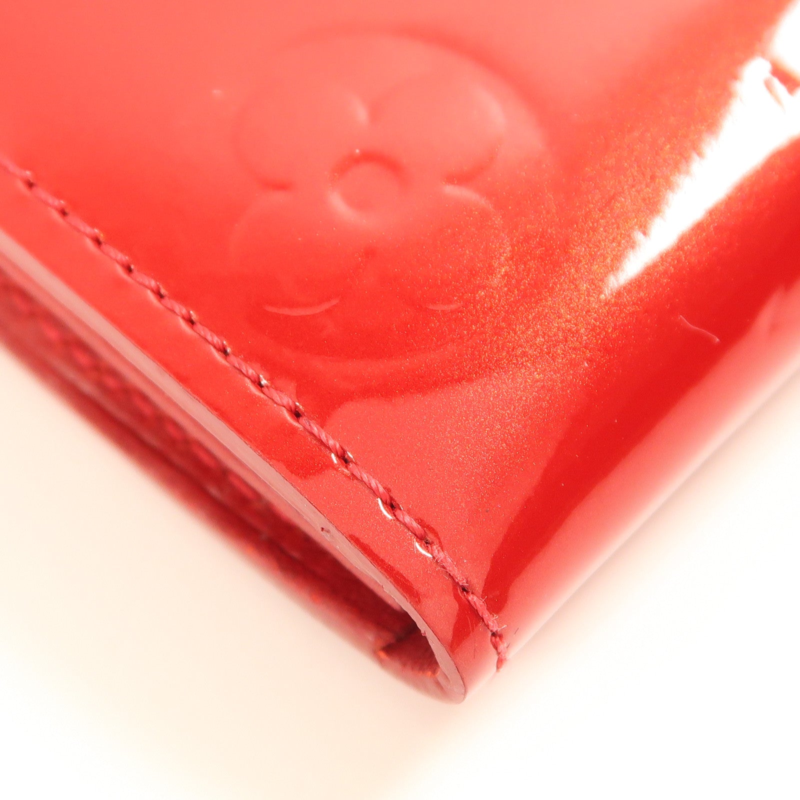 LOUIS VUITTON LV GHW Long Wallet M93530 Vernis Red