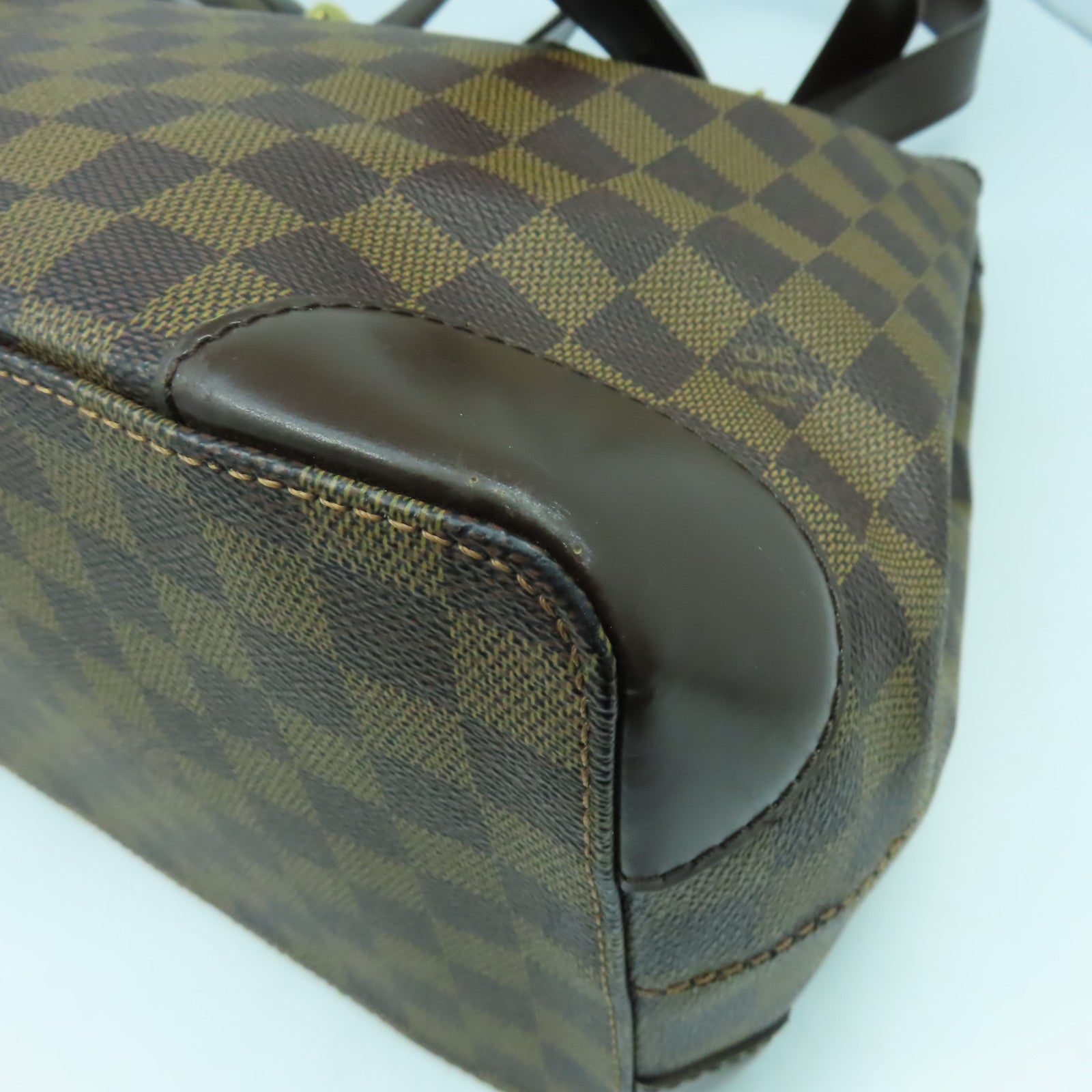 LOUIS VUITTON **【激減優惠】Damier Ebene Hampstead MM金扣肩背袋啡色