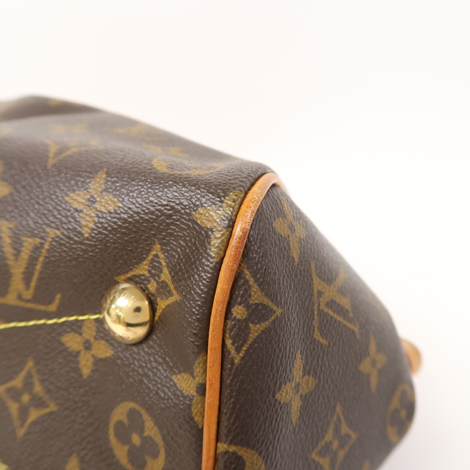 LOUIS VUITTON 【激減優惠】Monogram Tivoli PM金扣手挽袋啡色