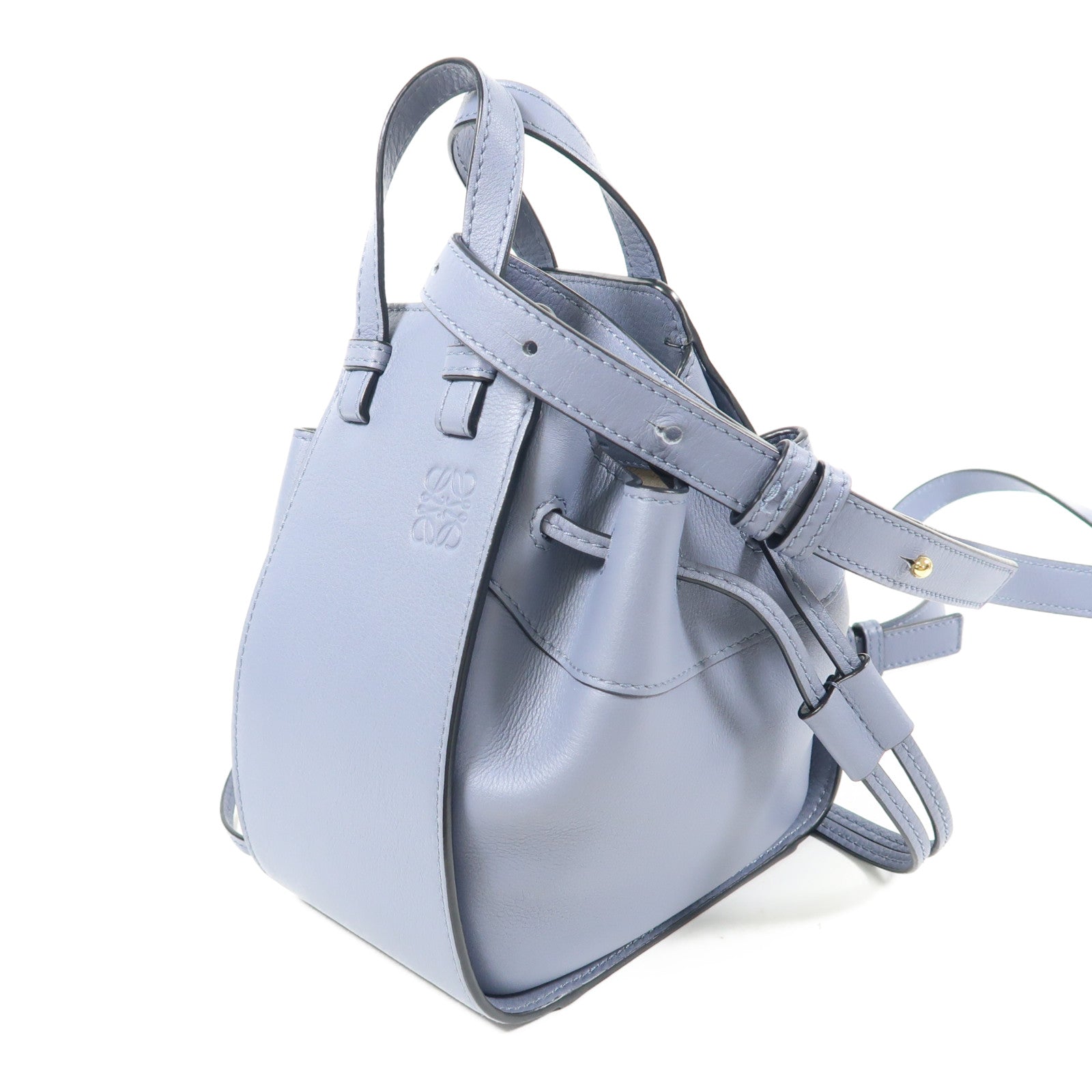LOEWE 牛皮皮革Mini Hammock手挽肩背兩用袋