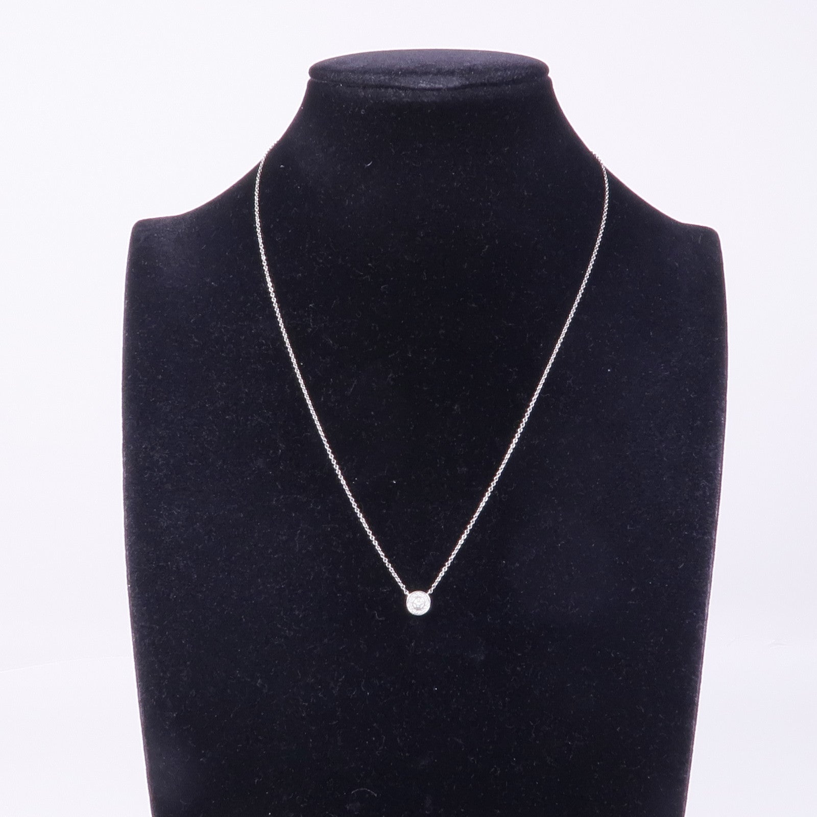 TIFFANY＆CO PT900鉑金Circlet Diamond Necklace鑽石項鍊