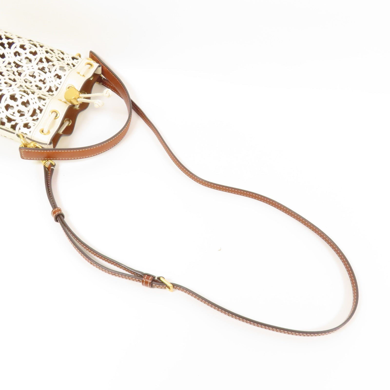 Tory Burch 牛皮皮革2 Way Shoulder金扣手挽肩背兩用袋