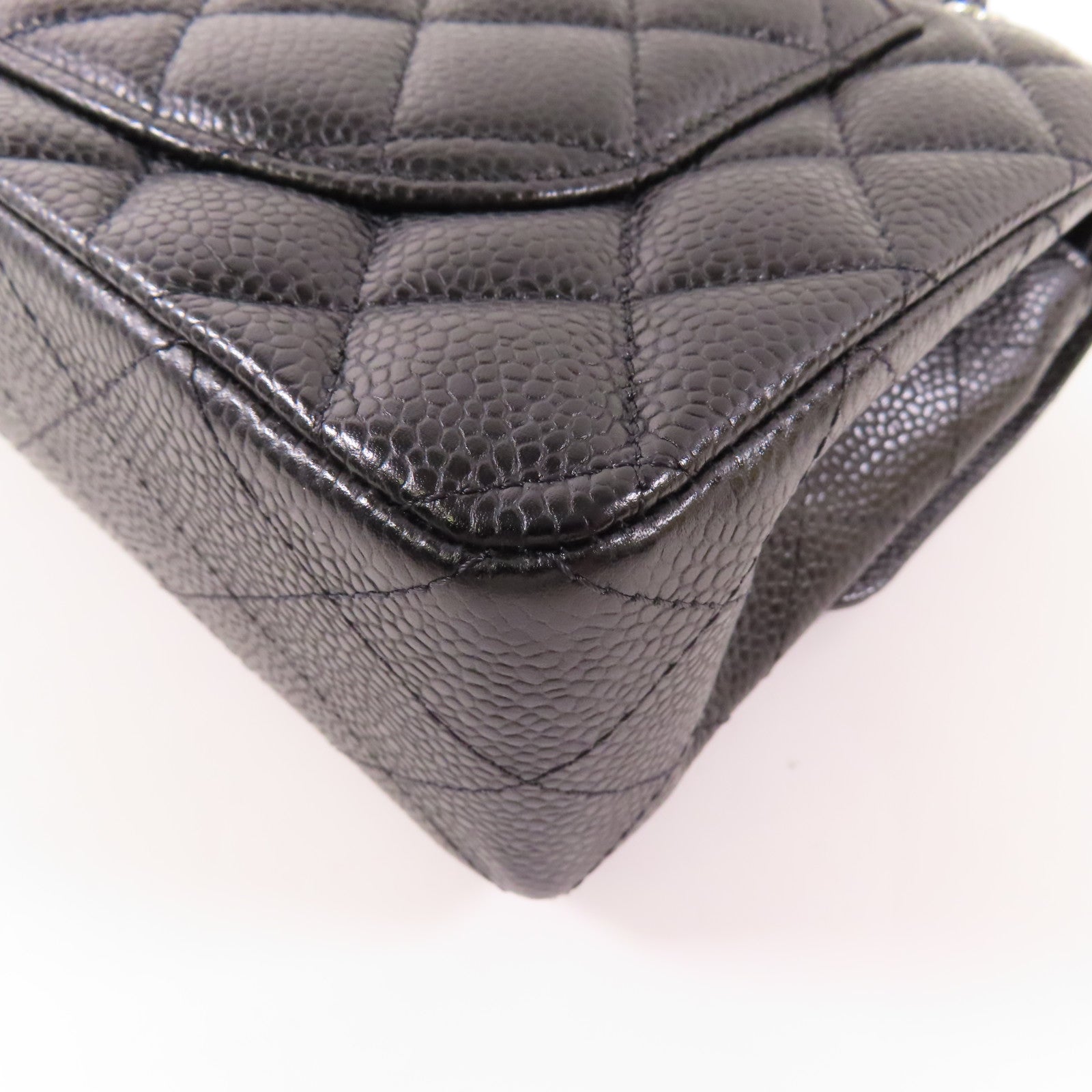 CHANEL 牛皮皮革Classic 23銀扣鏈帶肩背袋