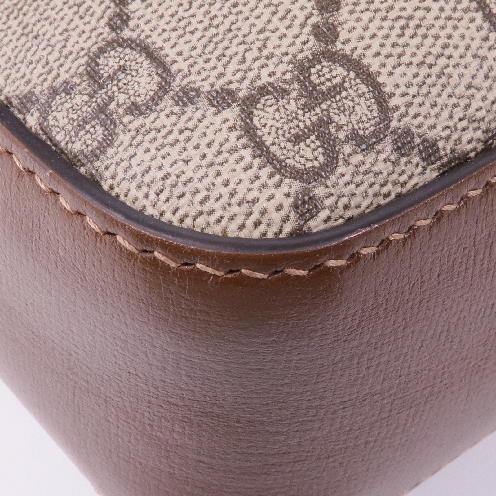 GUCCI 塗層帆布Horsebit 1955金扣肩背袋