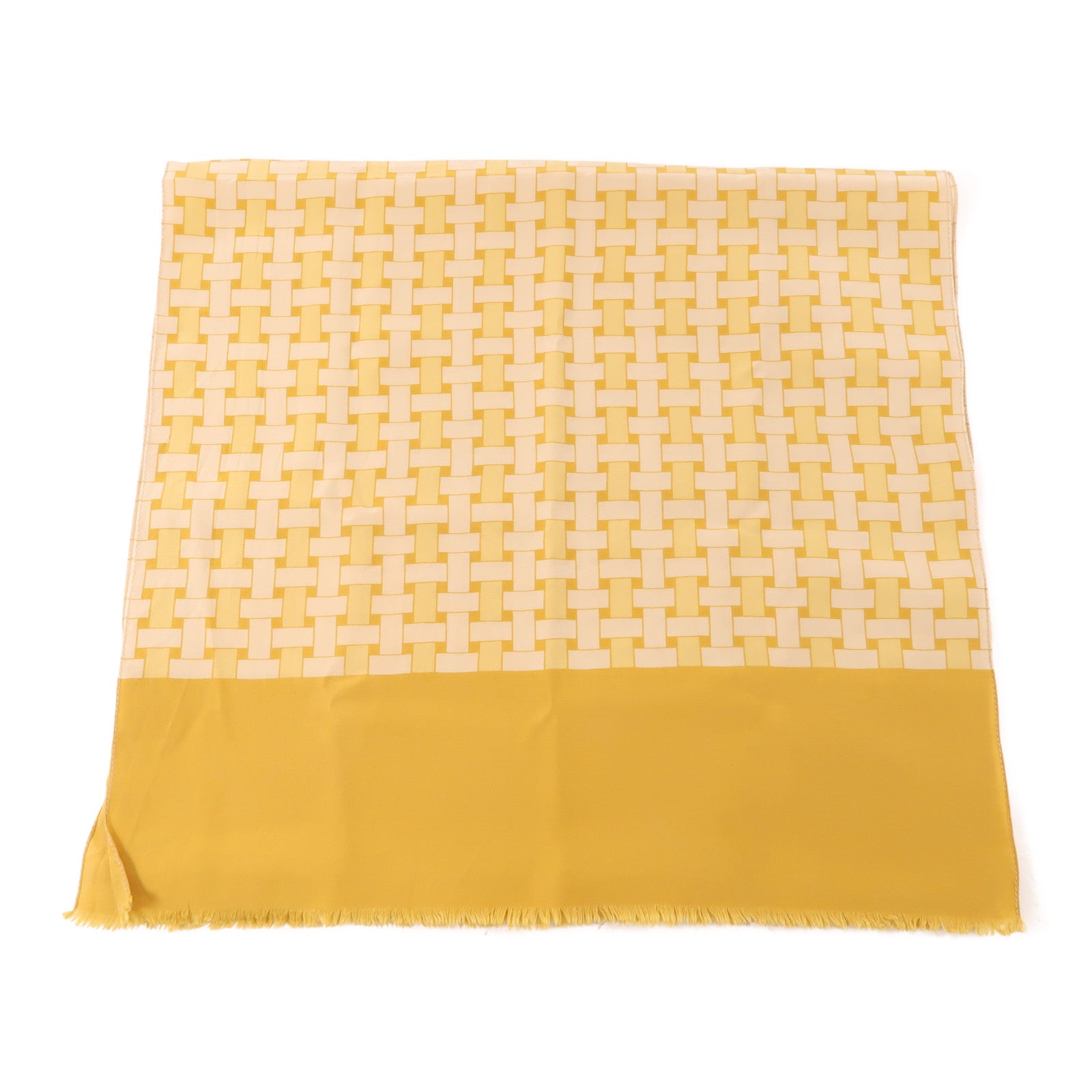 BURBERRY 絲質Scarf絲巾黃色