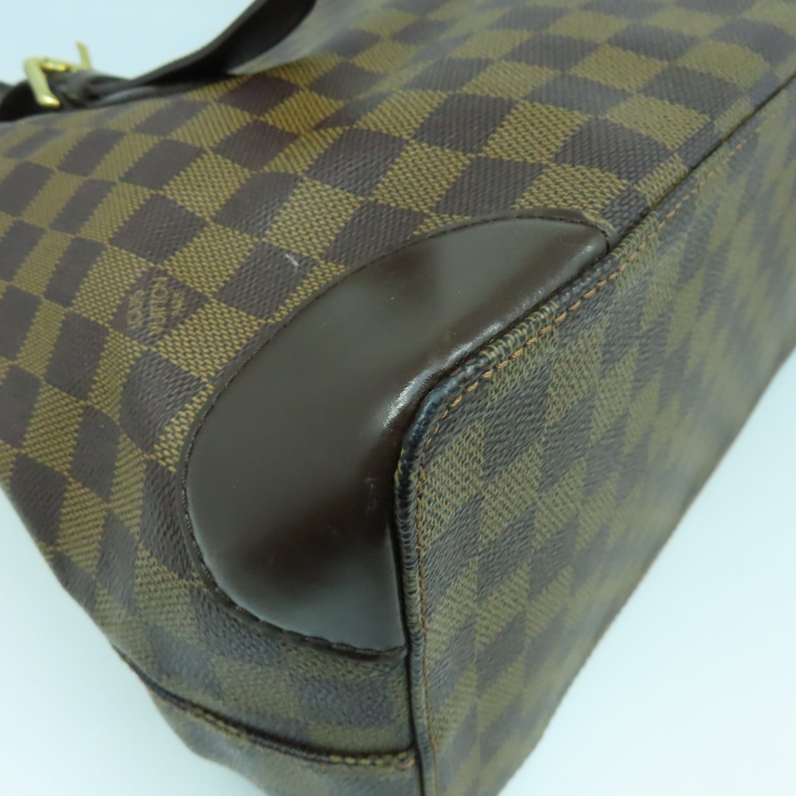 LOUIS VUITTON **【激減優惠】Damier Ebene Hampstead MM金扣肩背袋啡色