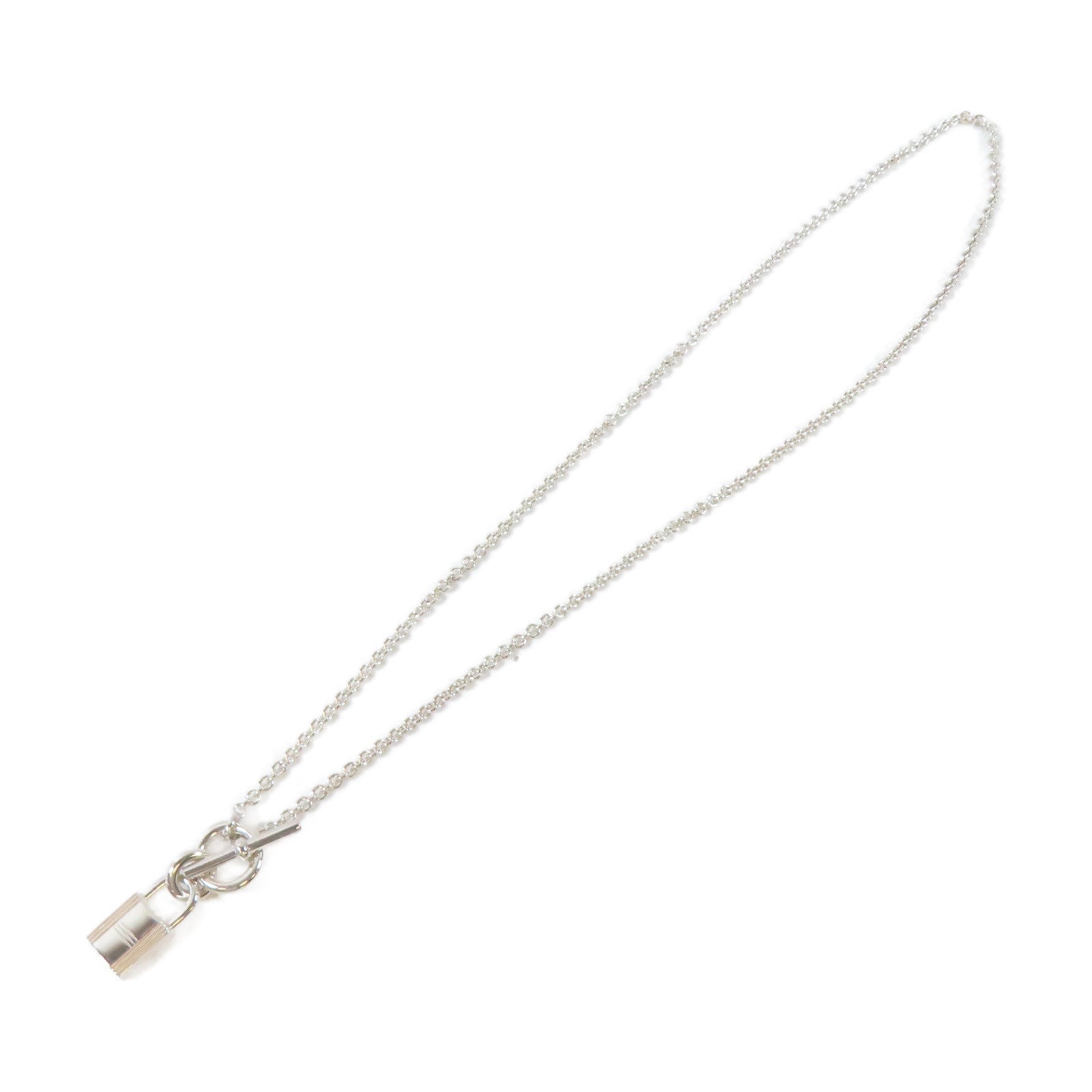 HERMES 925純銀Candenas Pendant Necklace項鍊#40cm