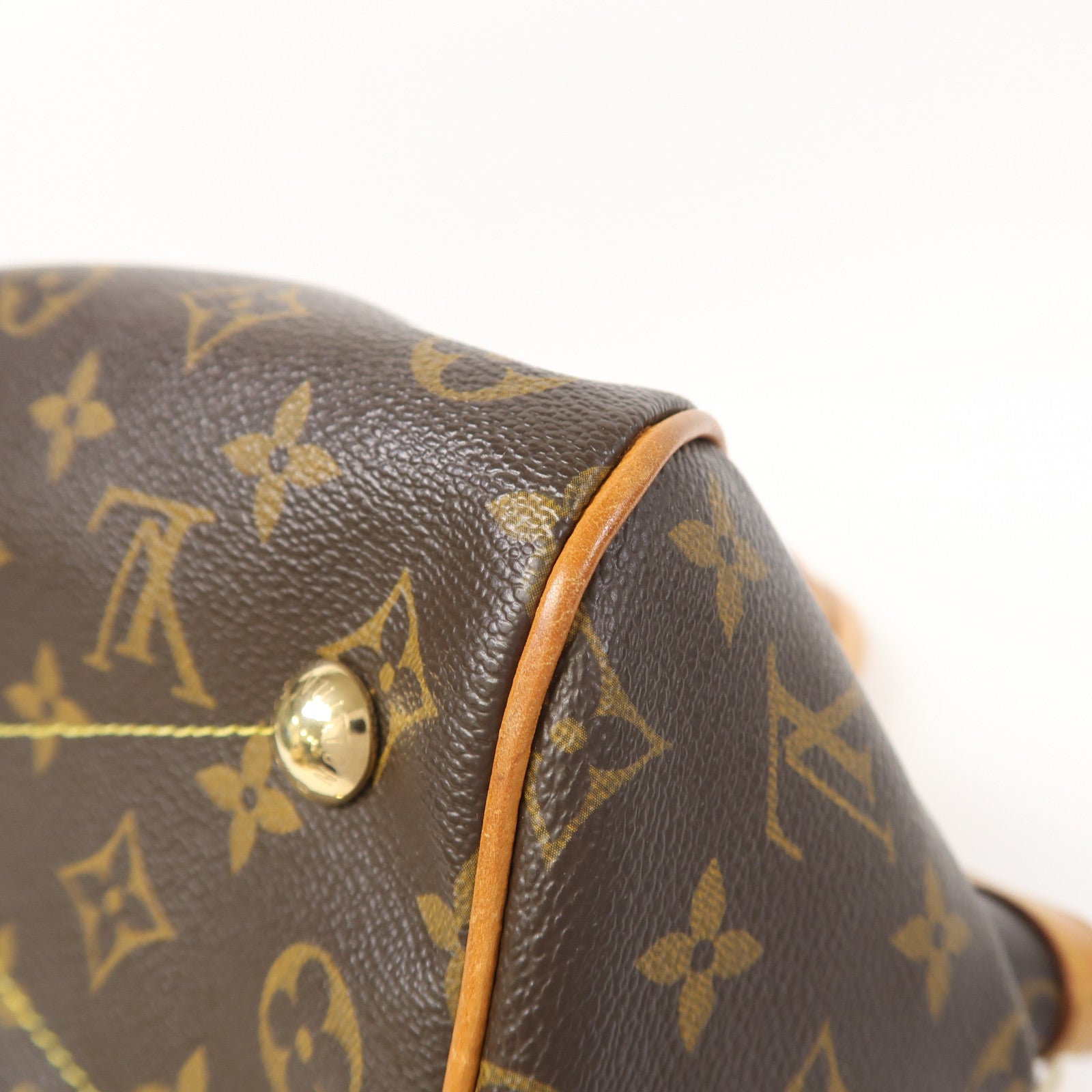 LOUIS VUITTON 【激減優惠】Monogram Tivoli PM金扣手挽袋啡色