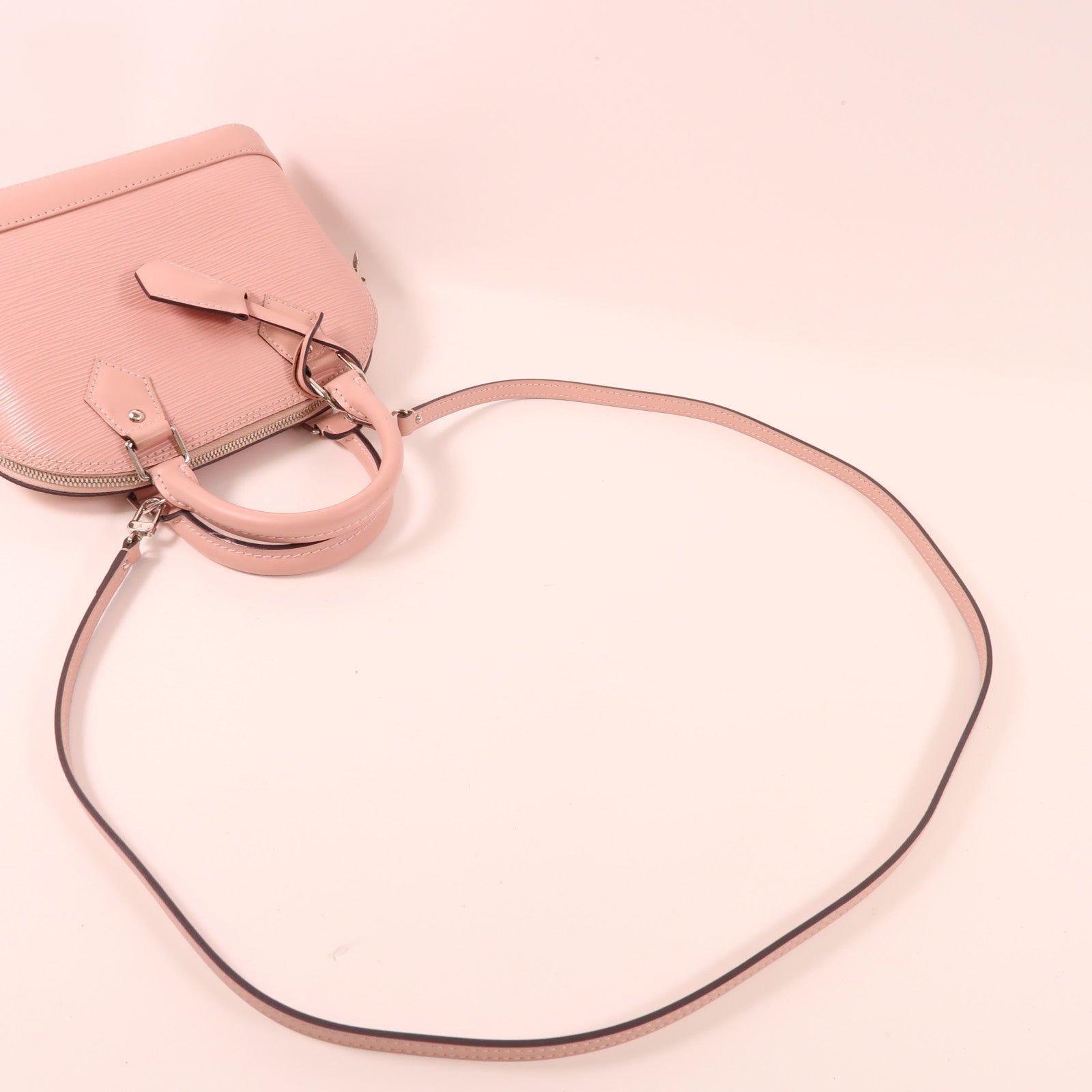 LOUIS VUITTON Epi Alma BB銀扣手挽肩背兩用袋