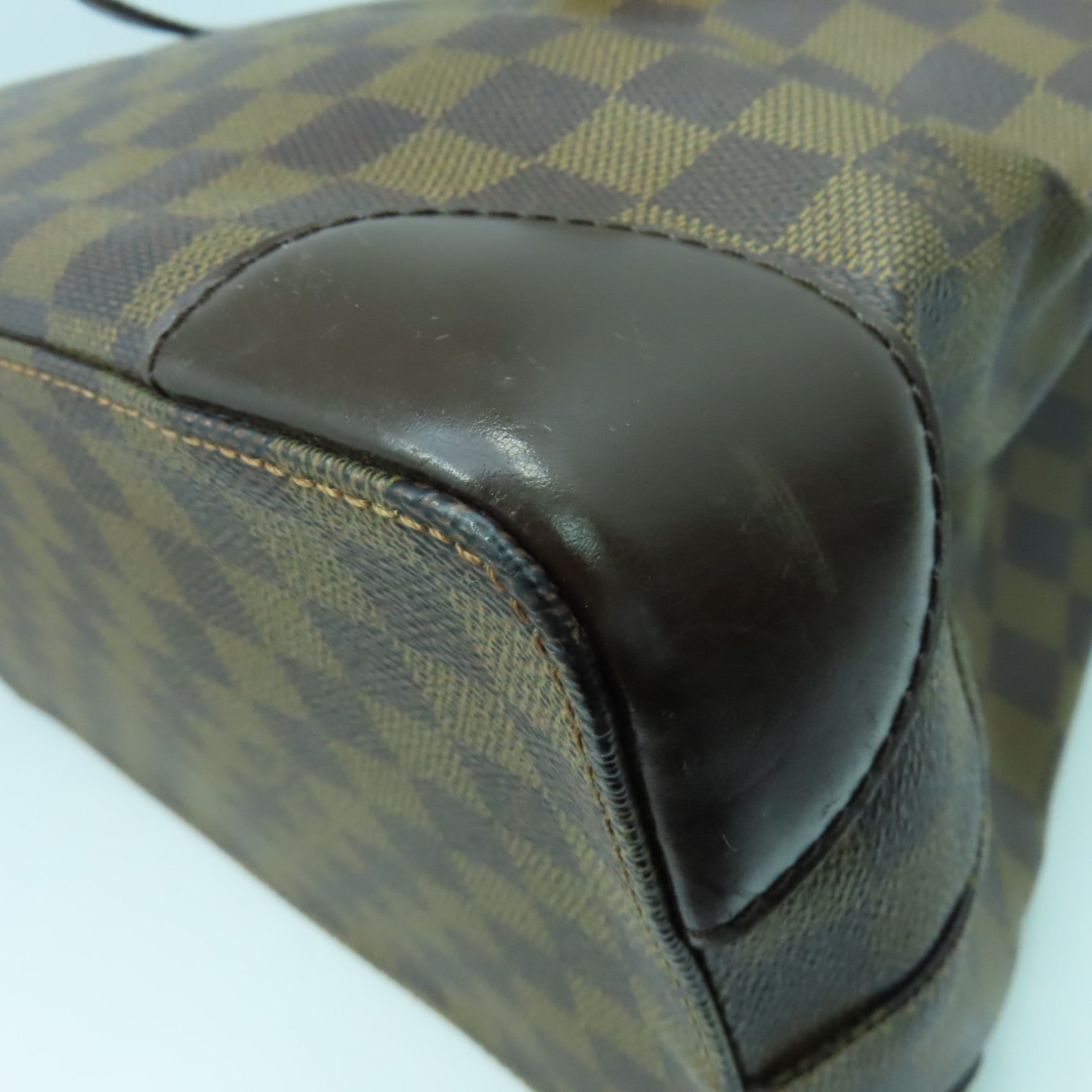 LOUIS VUITTON **【激減優惠】Damier Ebene Hampstead MM金扣肩背袋啡色