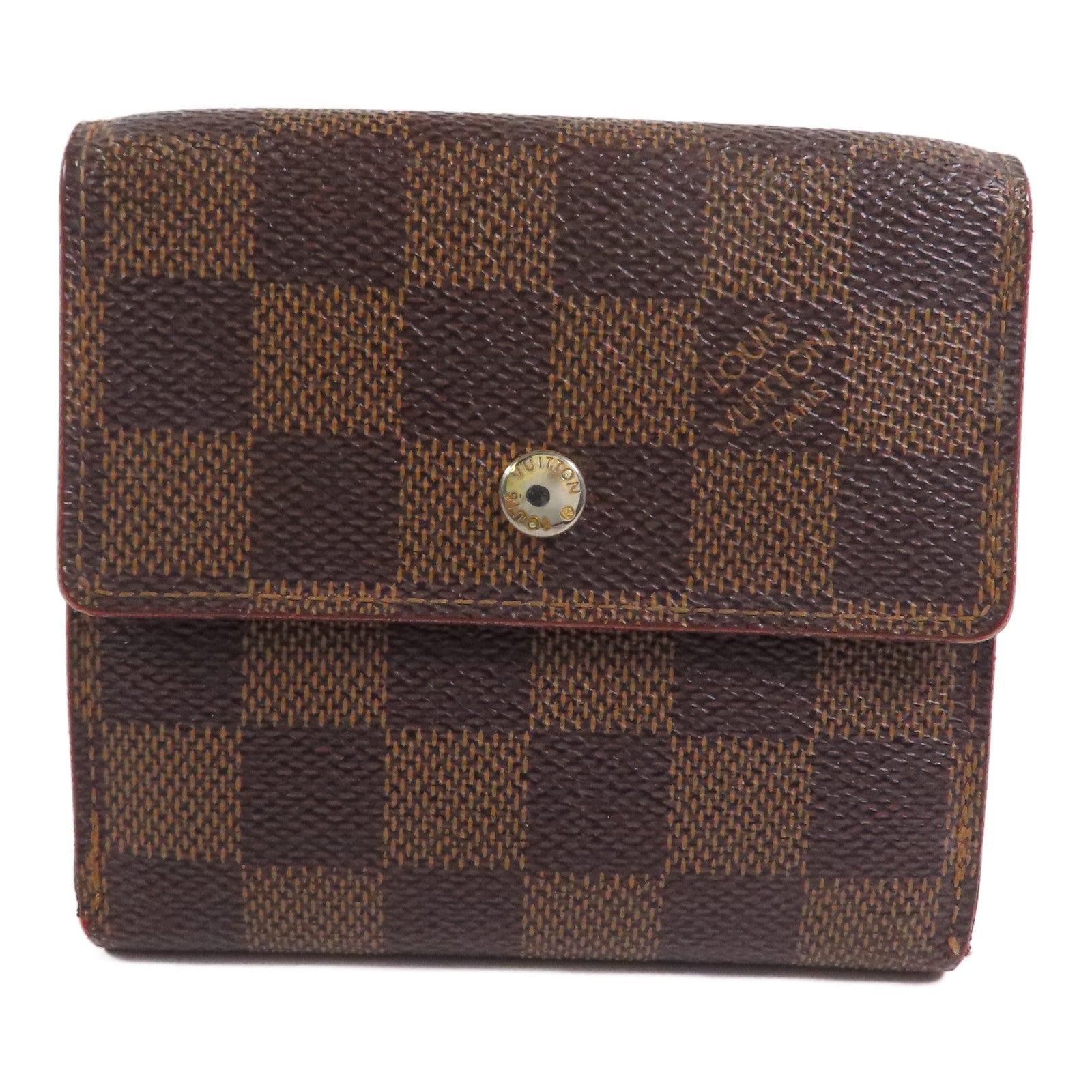 LOUIS VUITTON 【激減優惠】Damier Porte Monnaie Viennois金扣短錢包