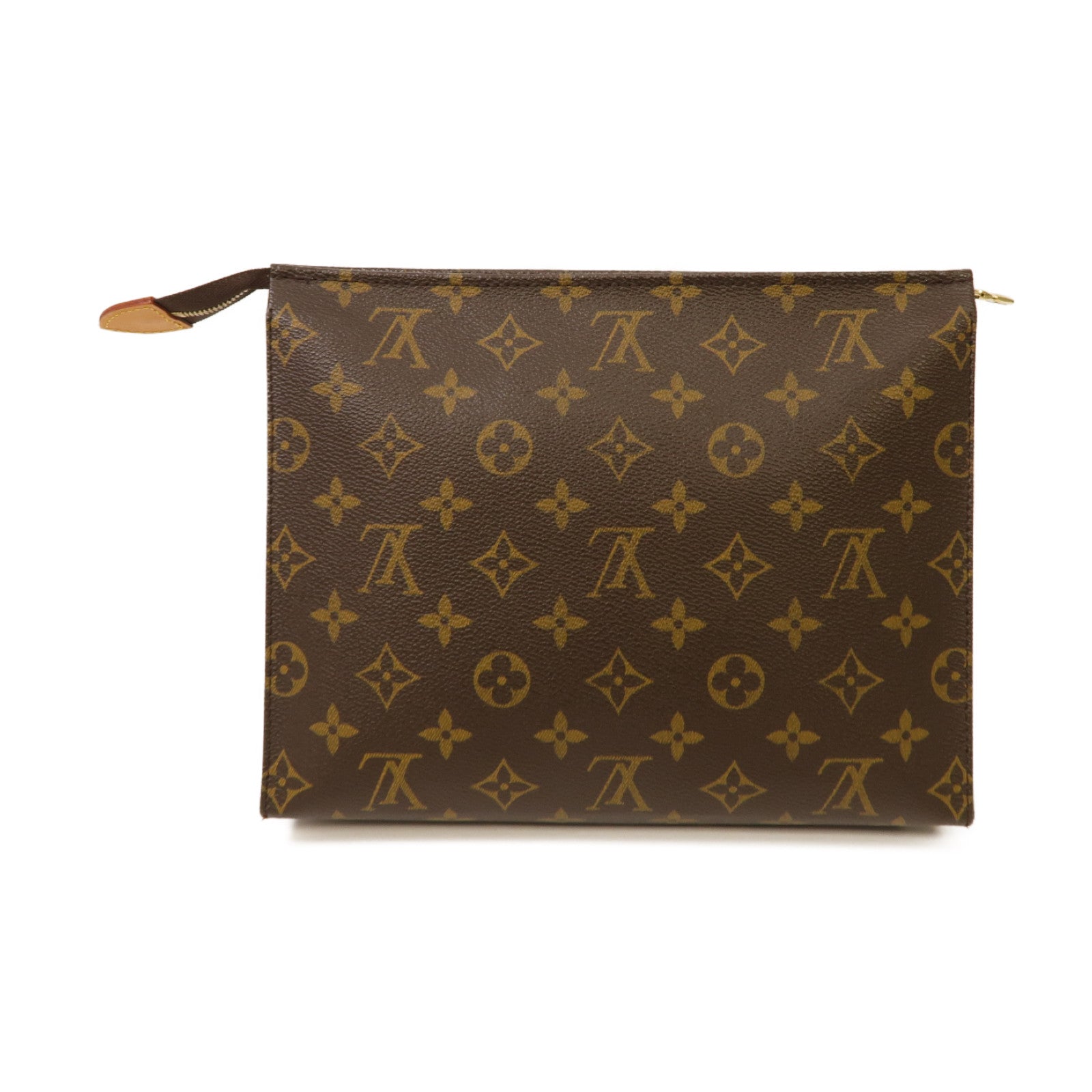 LOUIS VUITTON 【激減優惠】Monogram Clutch Bag金扣手拿包啡色
