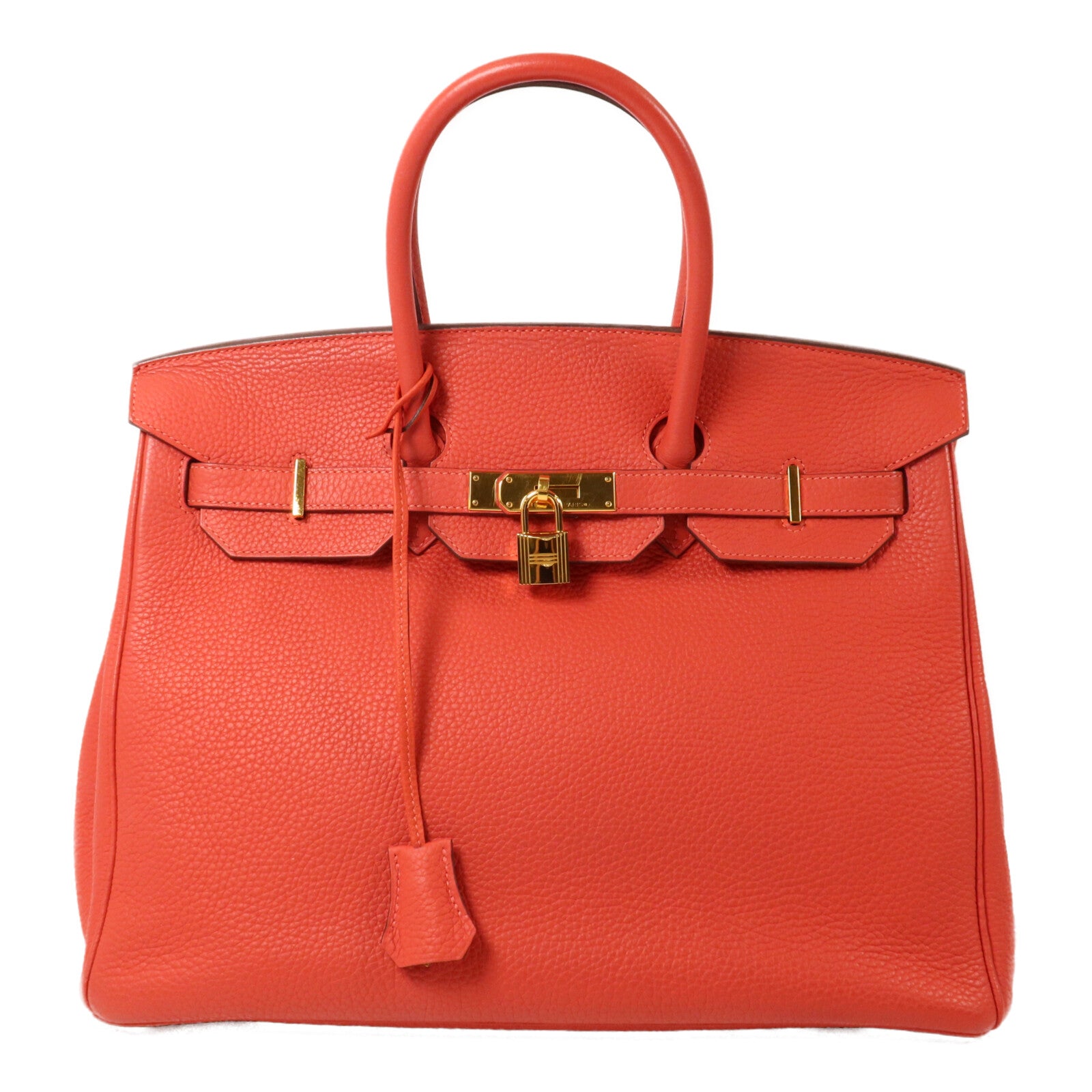 HERMES Togo皮革Birkin 35手挽袋Rouge Pivoine