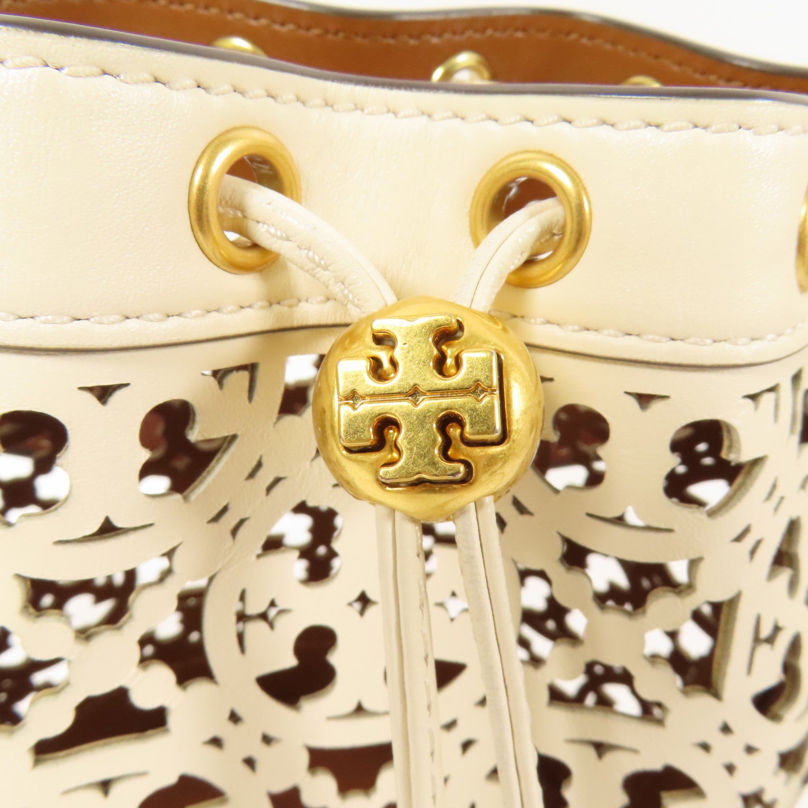Tory Burch 牛皮皮革2 Way Shoulder金扣手挽肩背兩用袋