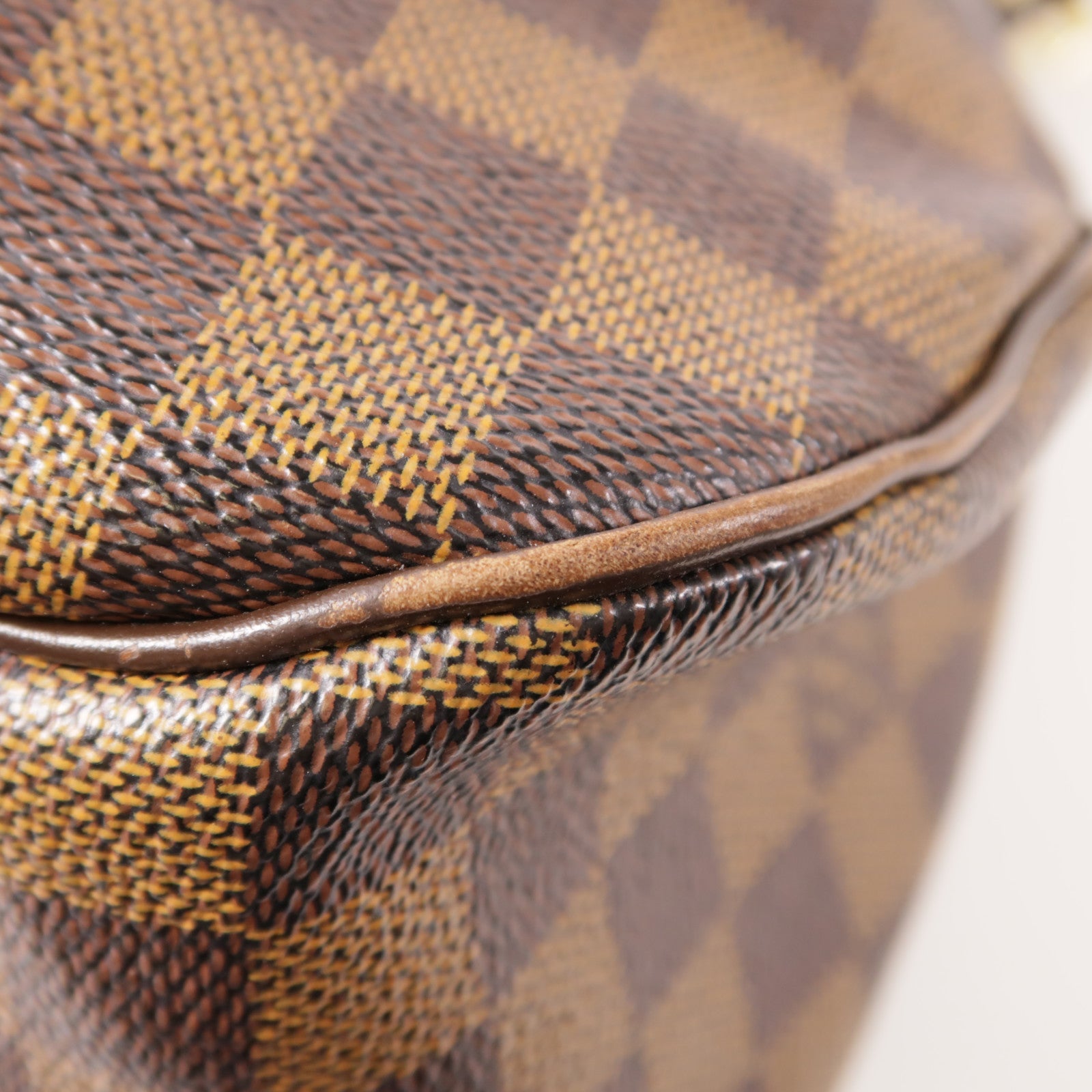 LOUIS VUITTON LV GHW Evora MM 2 Way Shoulder Handbag N41131 Damier Brown