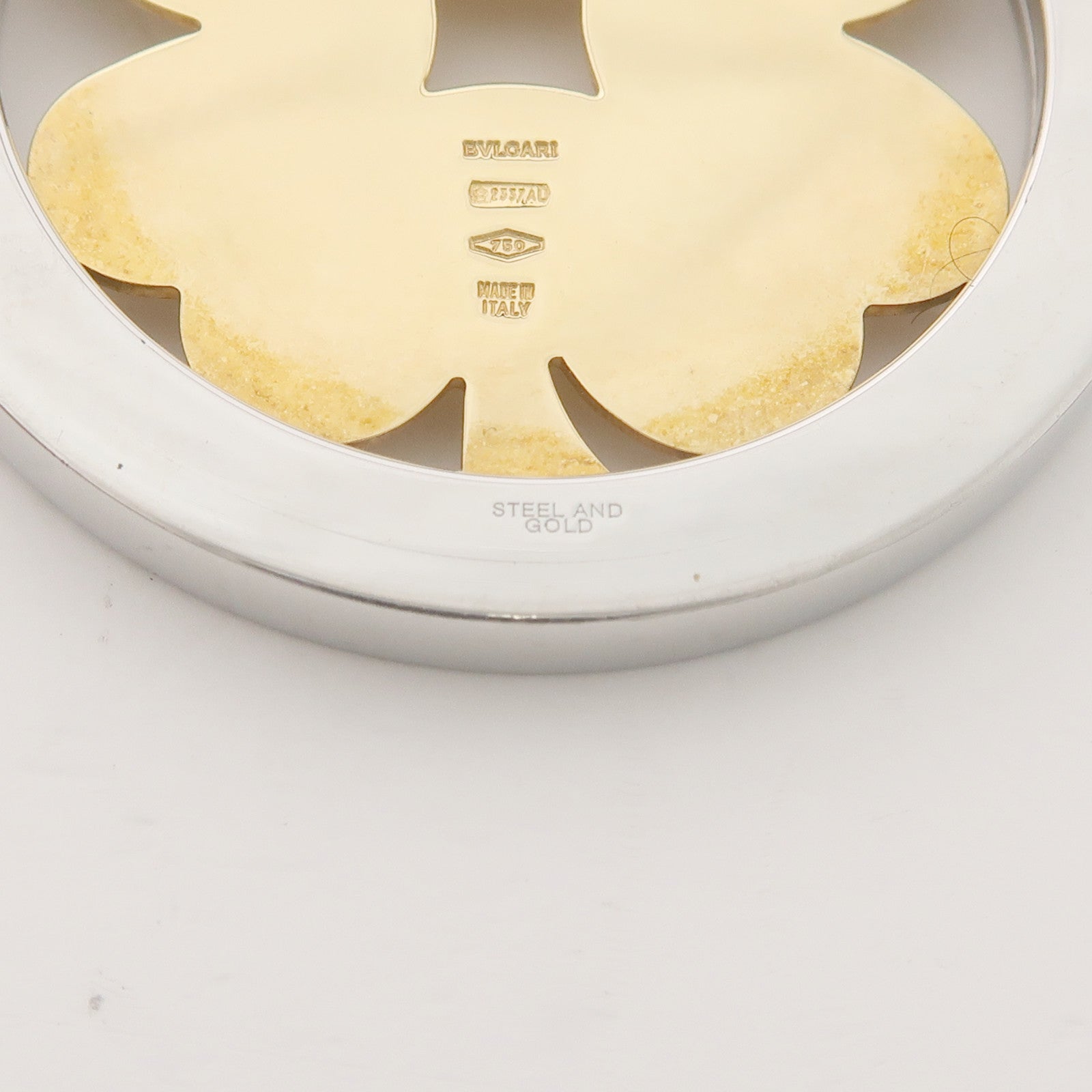 BVLGARI 18K黃金/不鏽鋼Tondo Clover Necklace項鍊