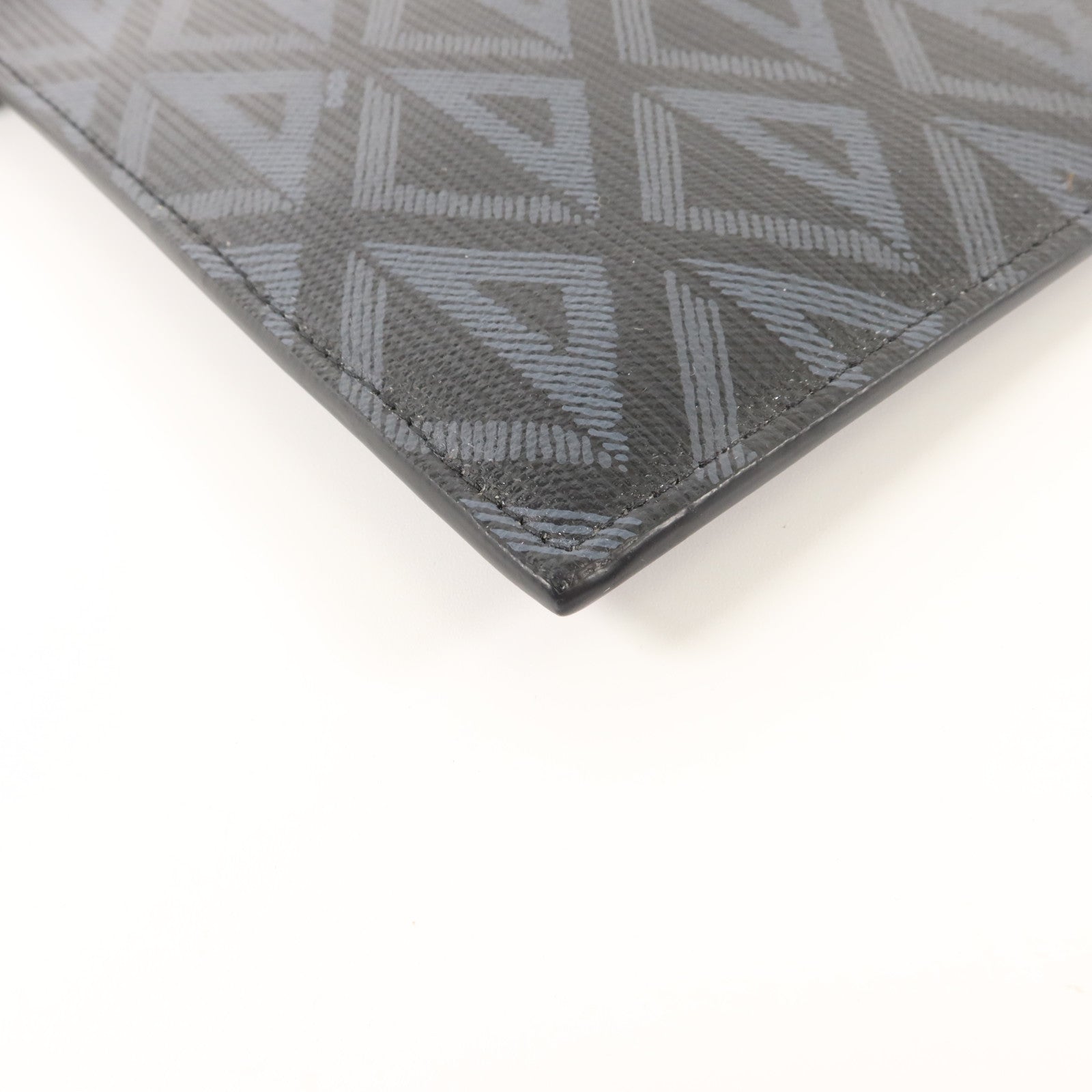 Dior 塗層帆布A5 CD Diamond Pouch銀扣小袋