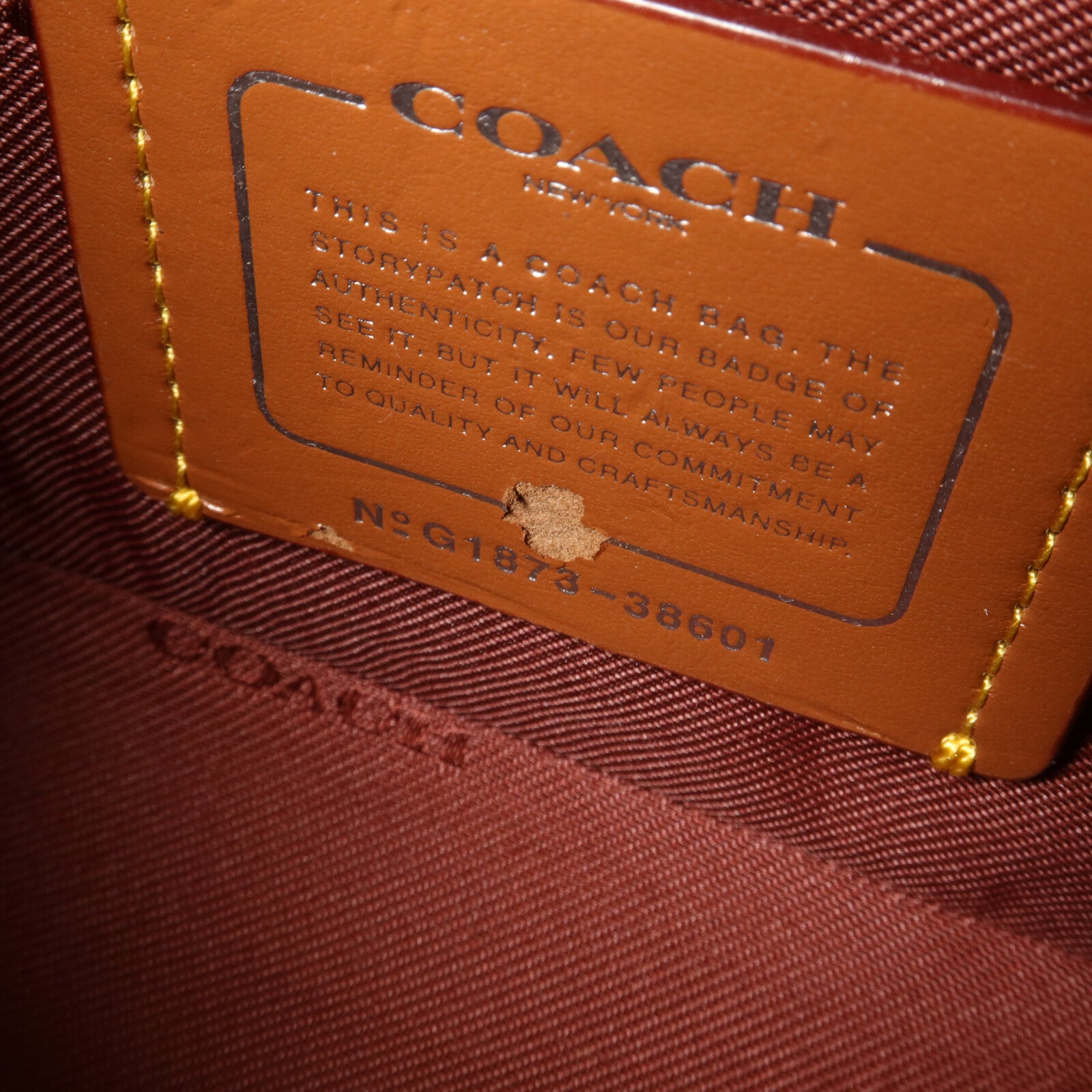 COACH 牛皮皮革Trail Bag With Party Pig Print手挽肩背兩用袋