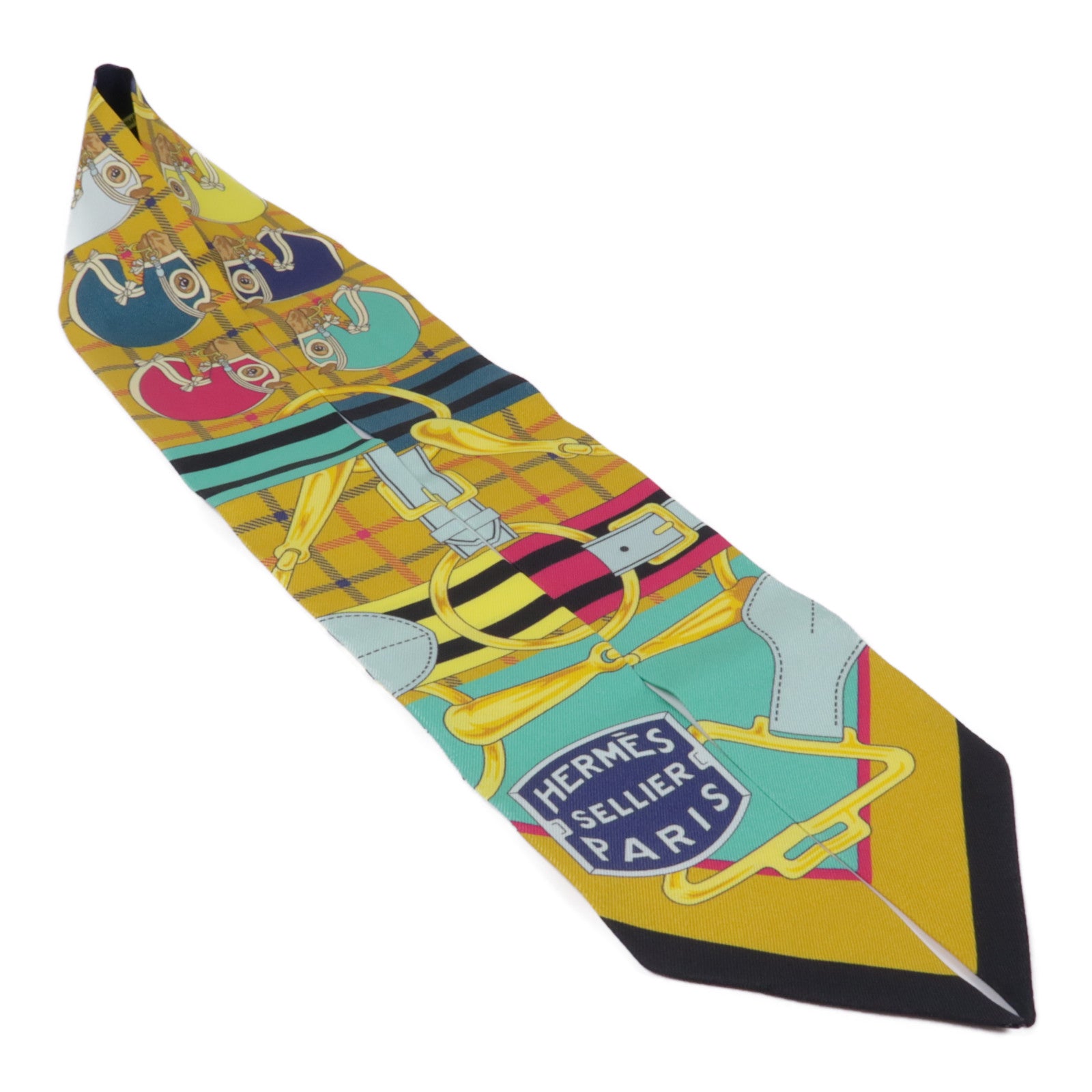 HERMES 絲質Twilly絲巾