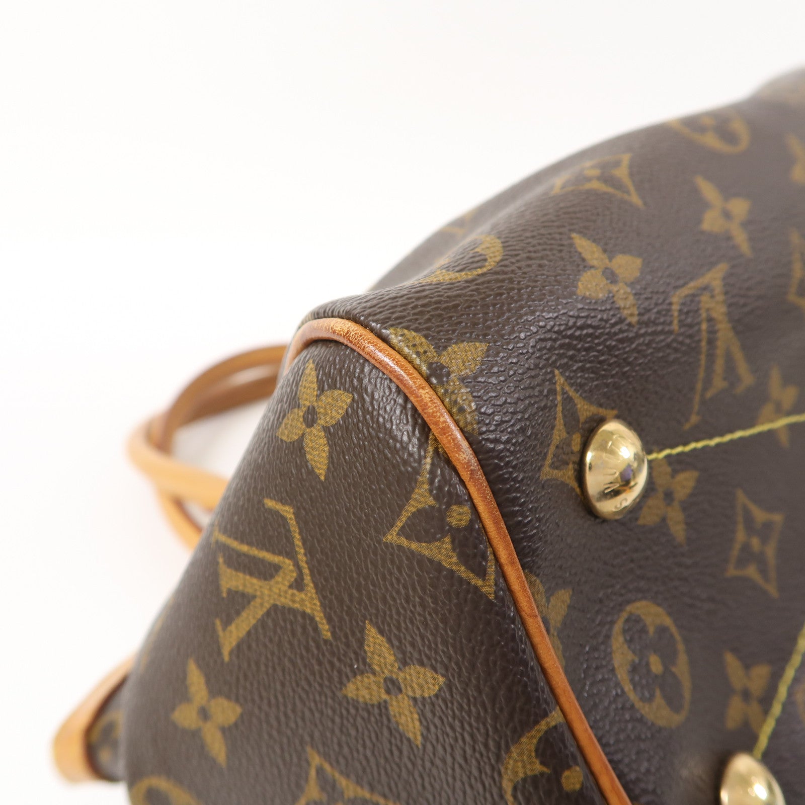 LOUIS VUITTON 【激減優惠】Monogram Tivoli PM金扣手挽袋啡色