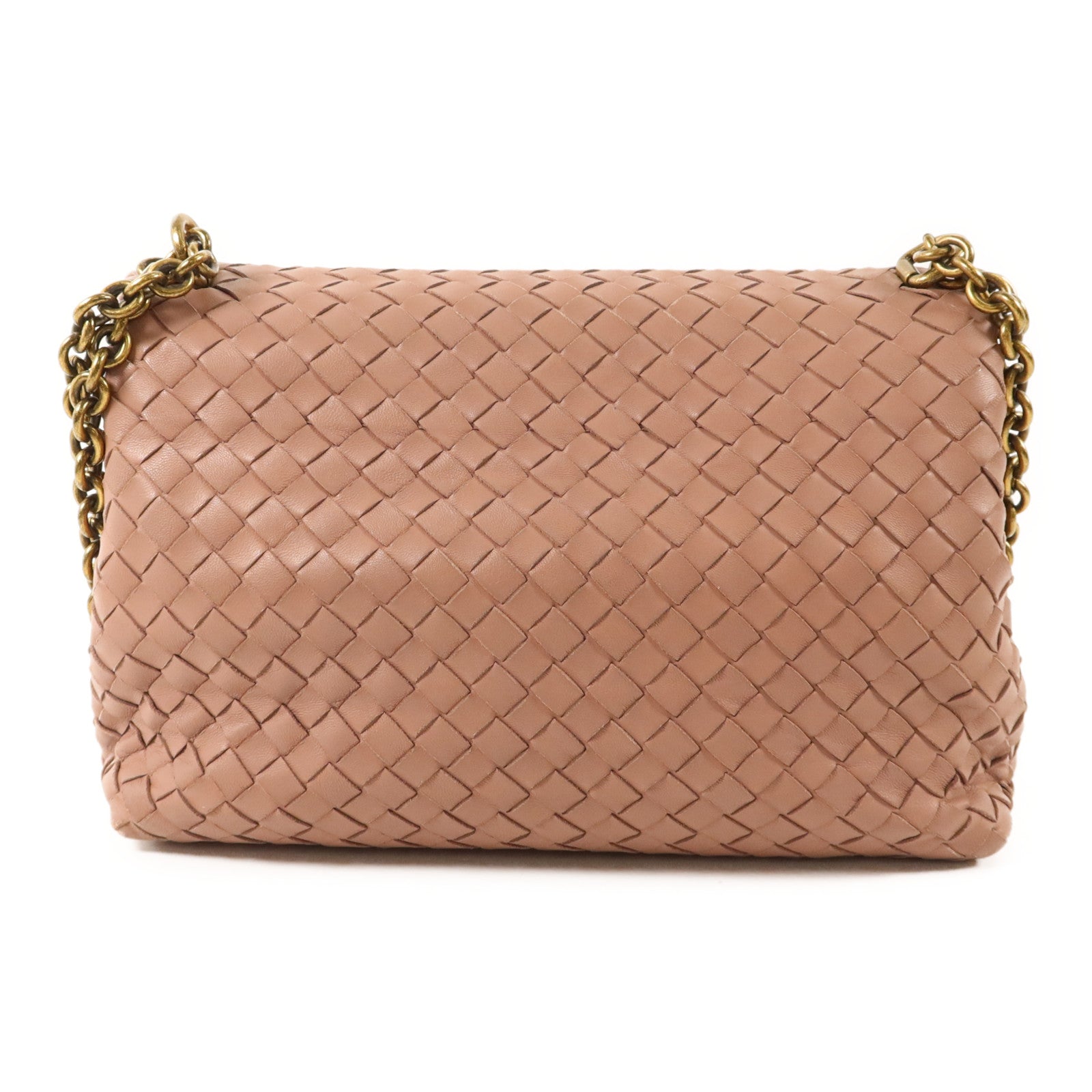 BOTTEGA VENETA 羊皮皮革Olimpia Intrecciato鏈帶肩背袋