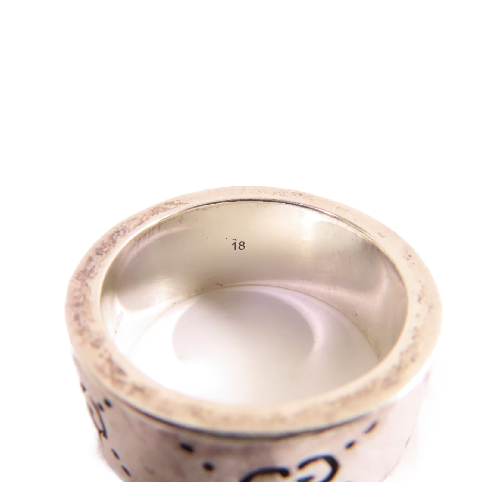 GUCCI 925純銀GucciGhost Ring戒指#18/US#8