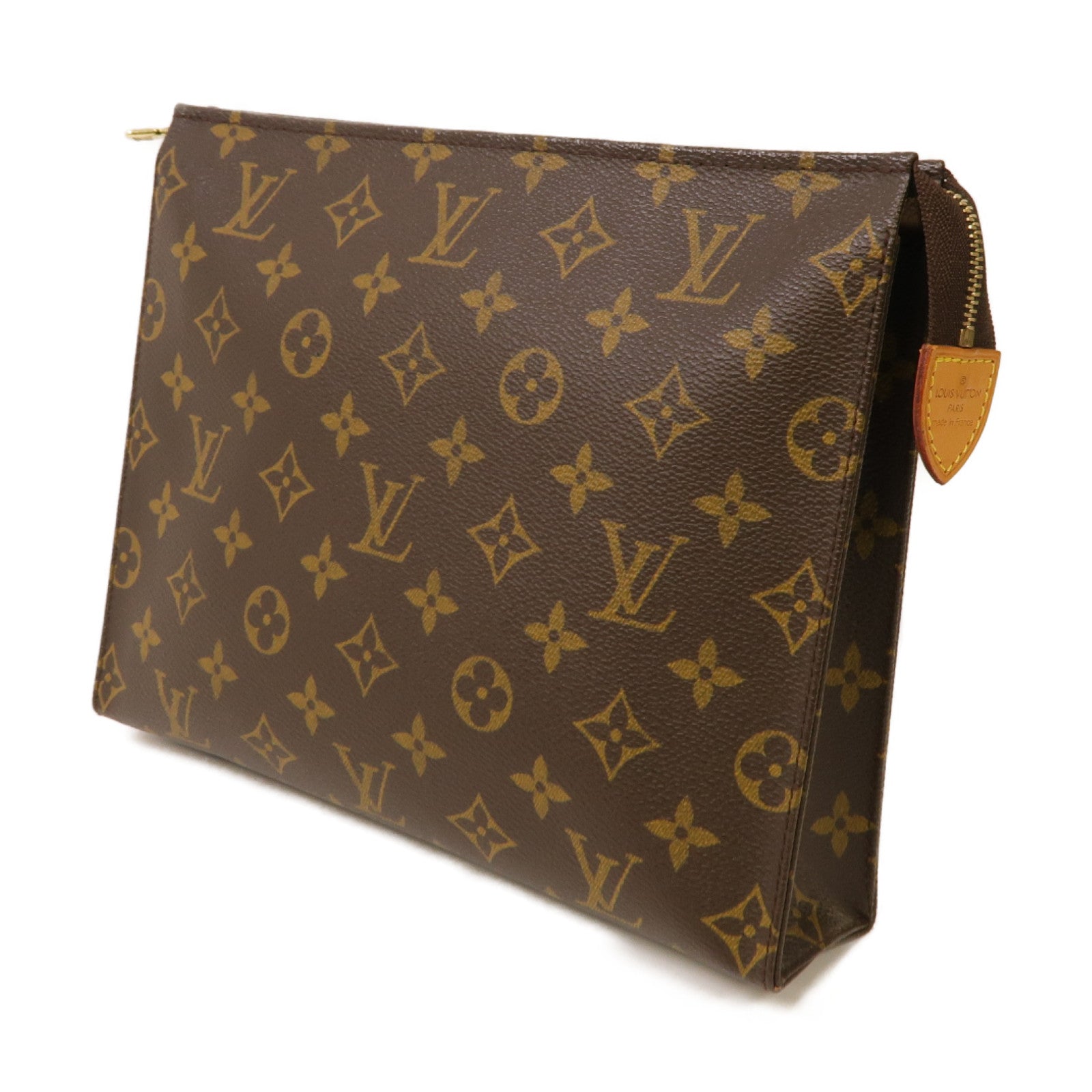 LOUIS VUITTON 【激減優惠】Monogram Clutch Bag金扣手拿包啡色