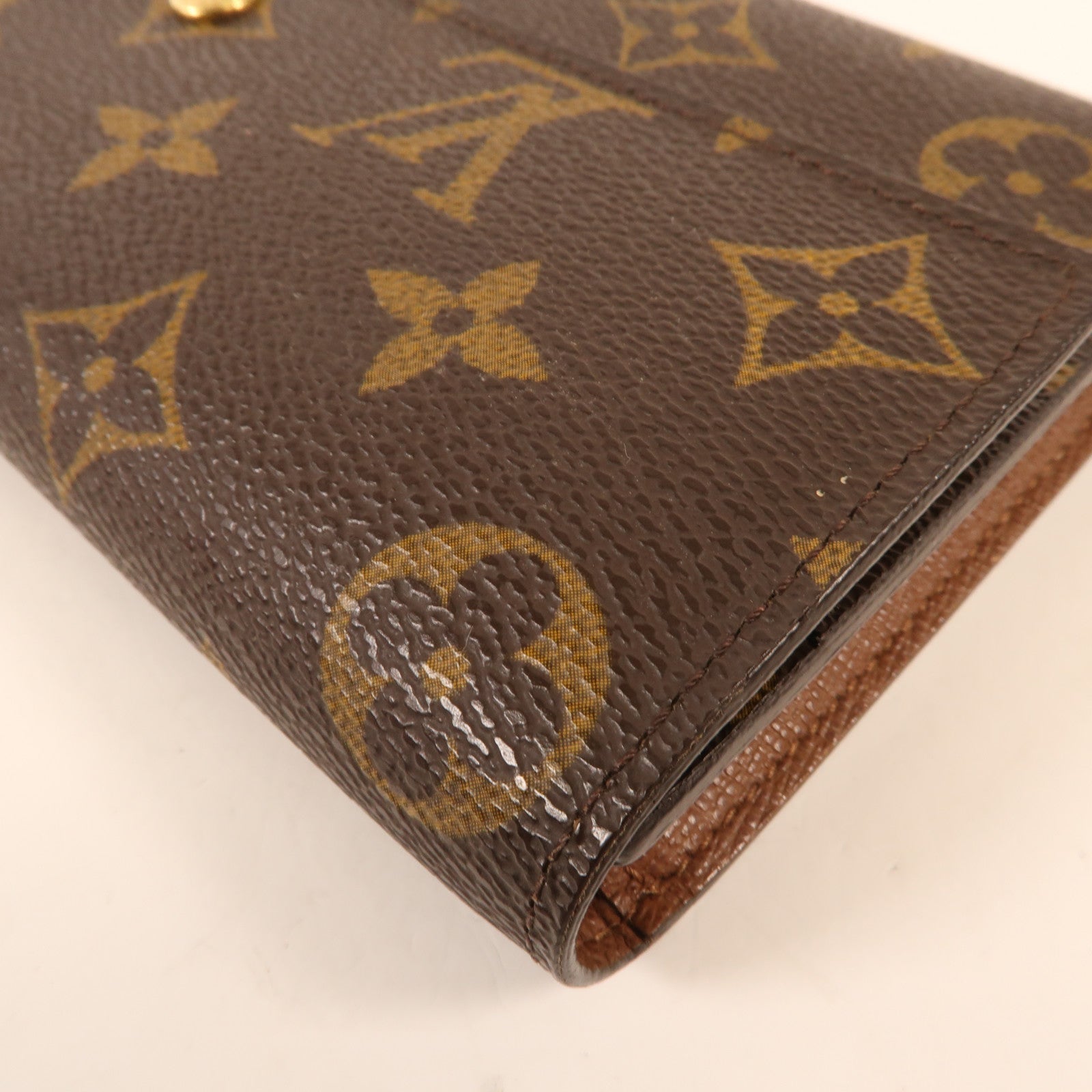 LOUIS VUITTON Monogram Long Wallet金扣長錢包