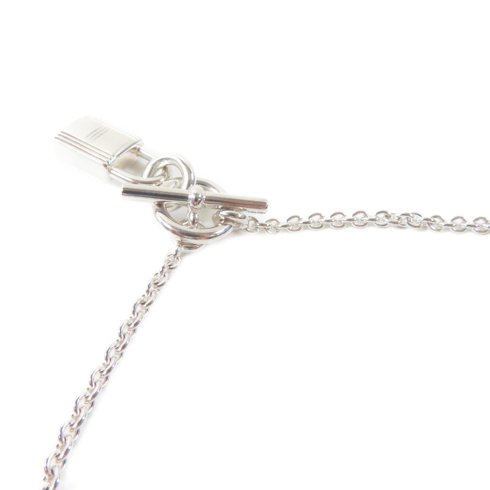 HERMES 925純銀Candenas Pendant Necklace項鍊#40cm