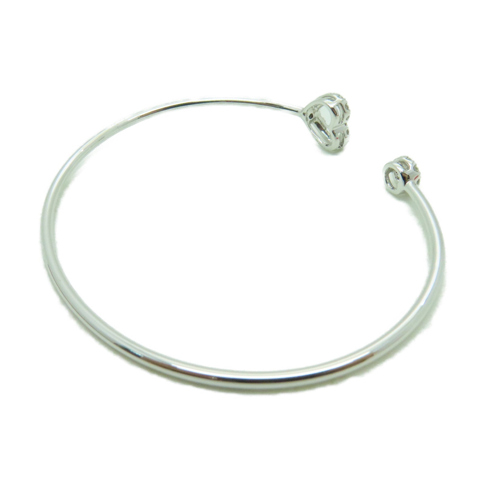 JEWELRY 【激減優惠】18K白金0.21ct鑽石Bangle手鐲銀色