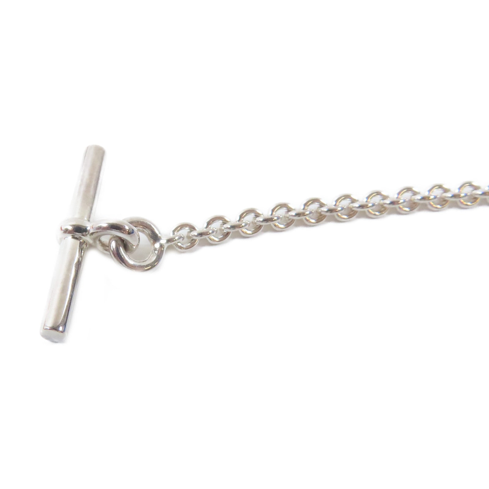 HERMES 925純銀Candenas Pendant Necklace項鍊#40cm
