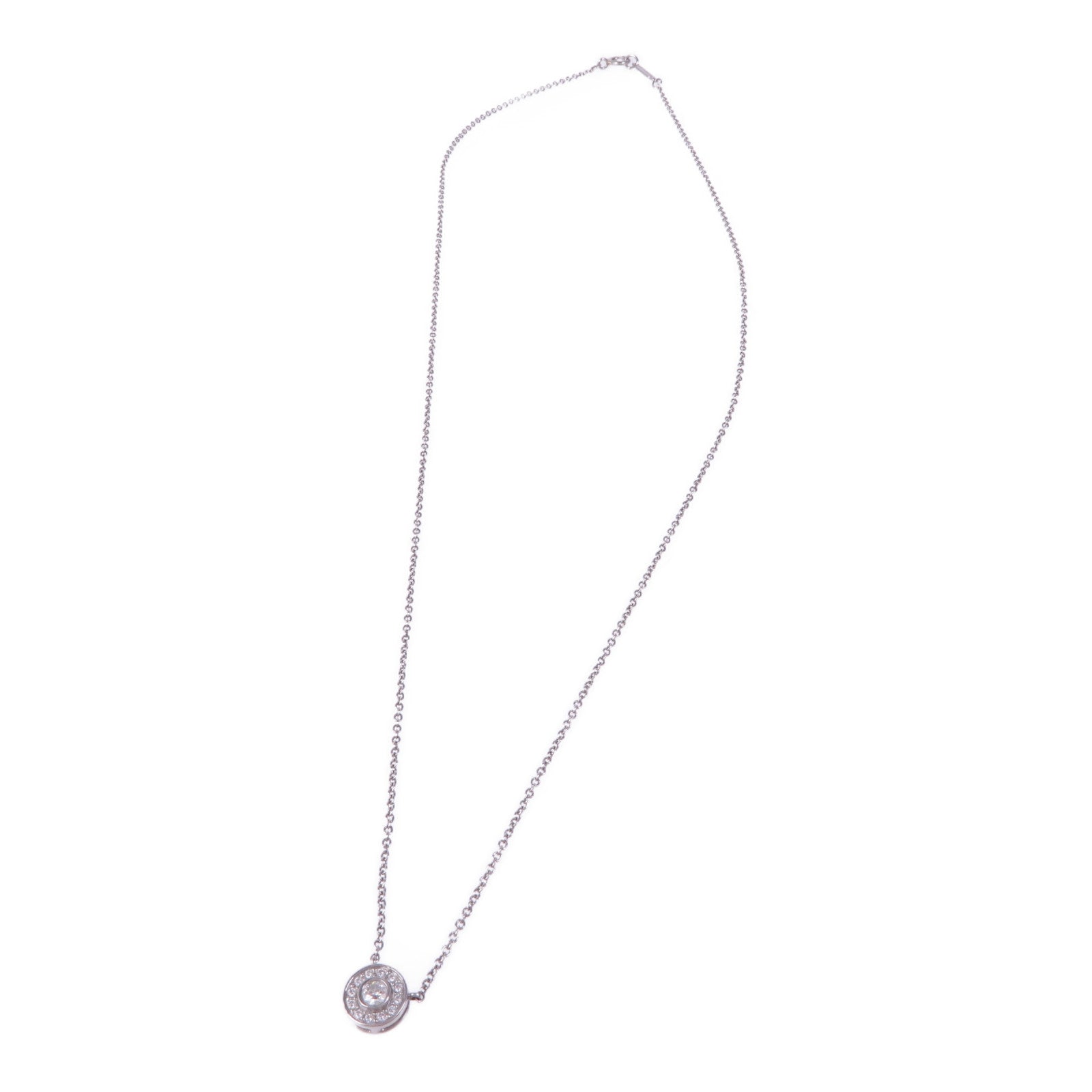 TIFFANY＆CO PT900鉑金Circlet Diamond Necklace鑽石項鍊