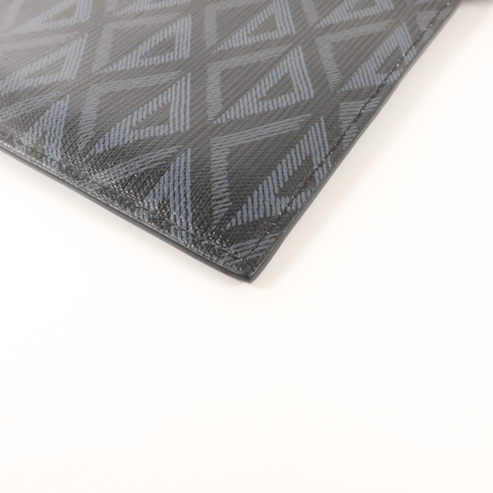Dior 塗層帆布A5 CD Diamond Pouch銀扣小袋