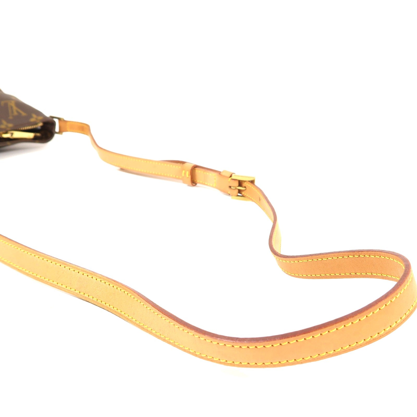 LOUIS VUITTON Monogram Trotteur金扣肩背袋啡色