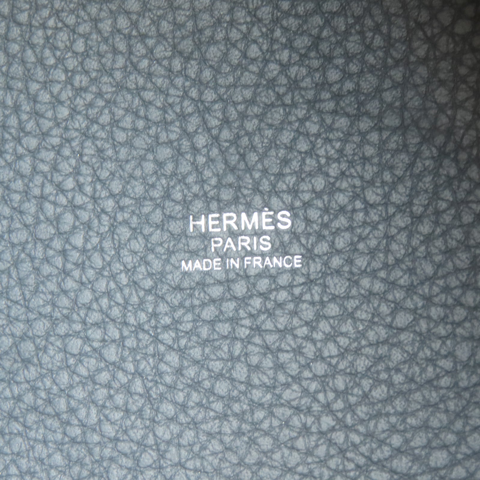 HERMES Clemence皮革Picotin PM銀扣手挽袋Gris Misty