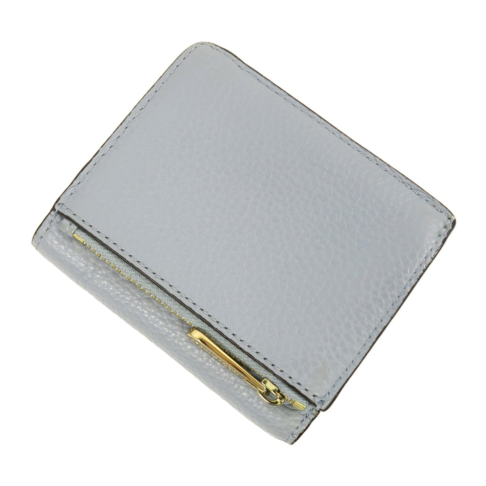 Michael Kors 【激減優惠】牛皮皮革Wallet金扣錢包藍色