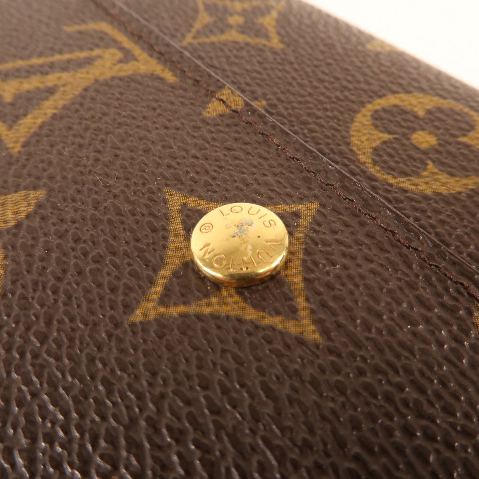 LOUIS VUITTON Monogram Long Wallet金扣長錢包