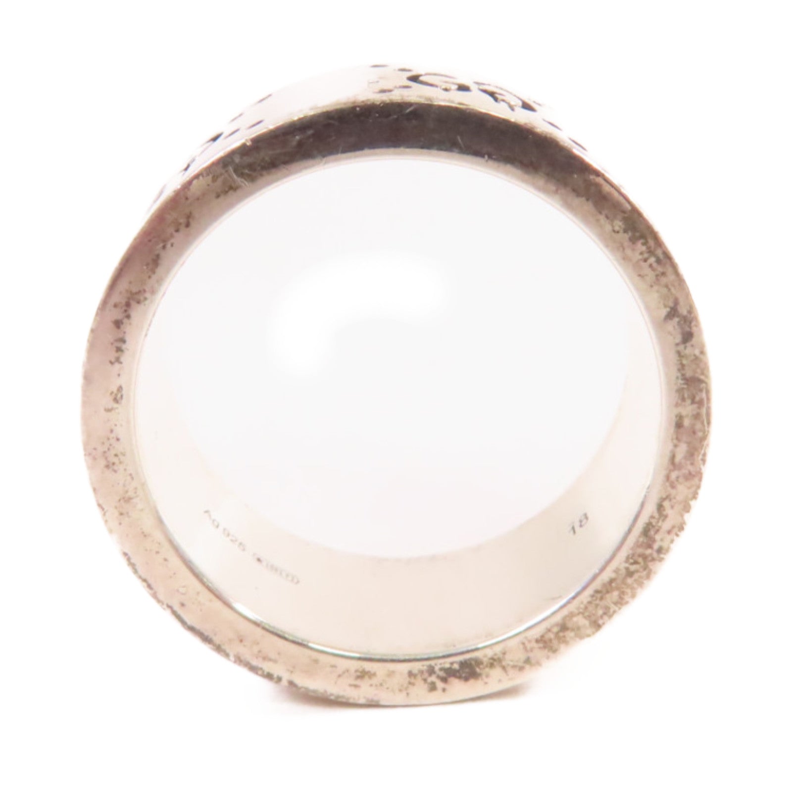 GUCCI 925純銀GucciGhost Ring戒指#18/US#8