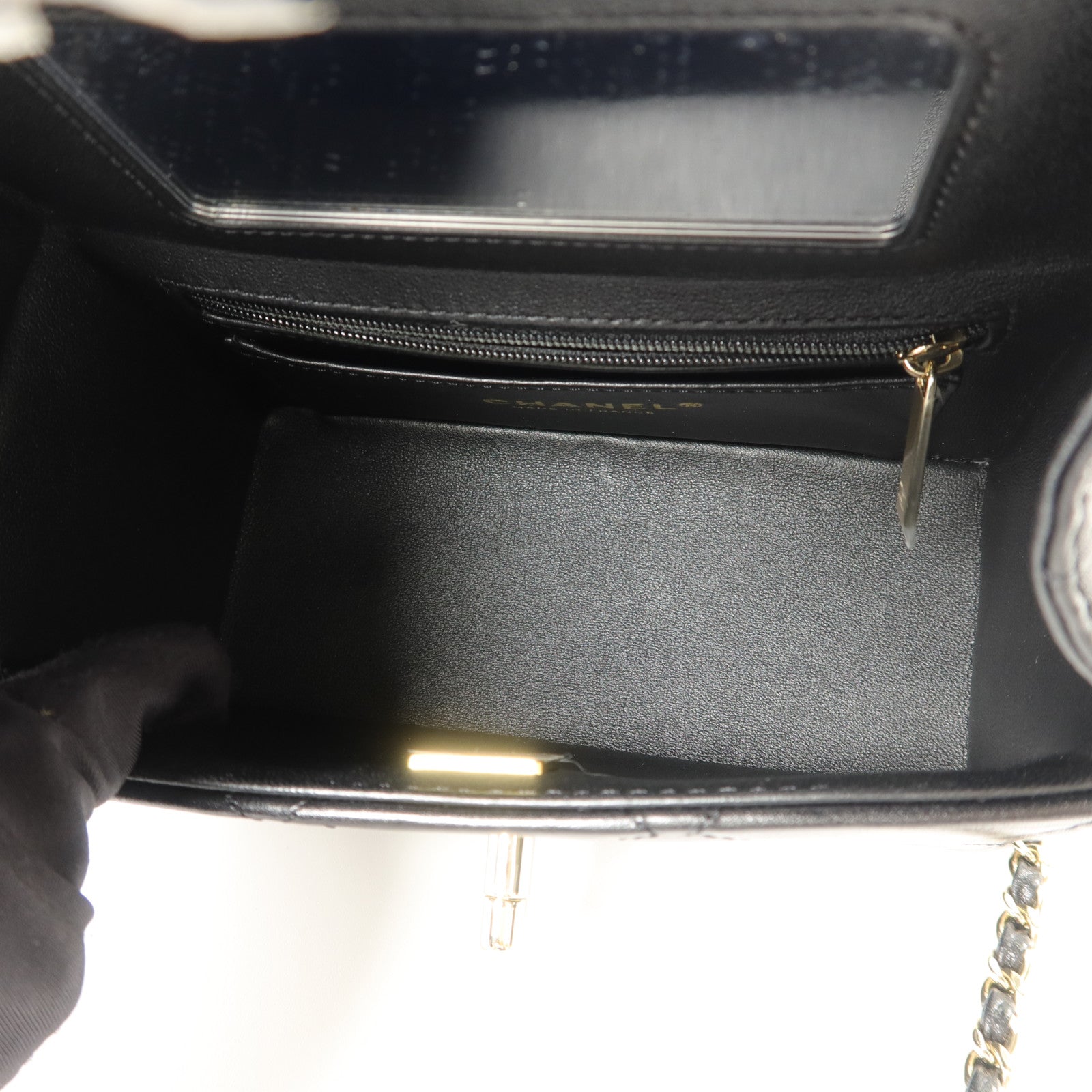 CHANEL 【激減優惠】牛皮皮革Vanity Case手挽肩背兩用袋