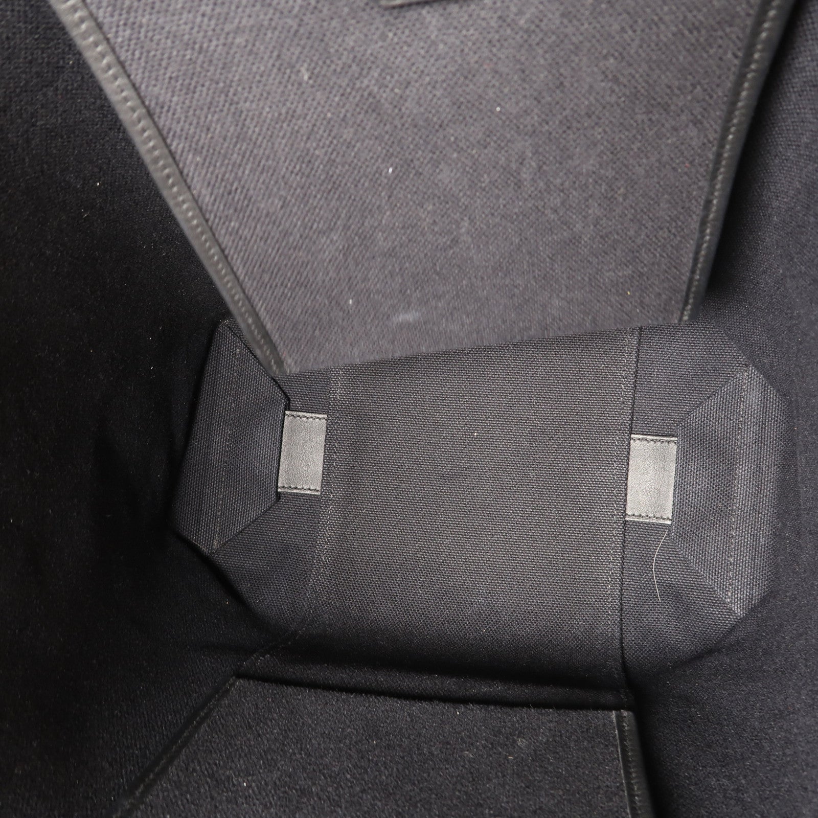 HERMES 帆布Etriviere Pocket 27銀扣肩背袋黑色