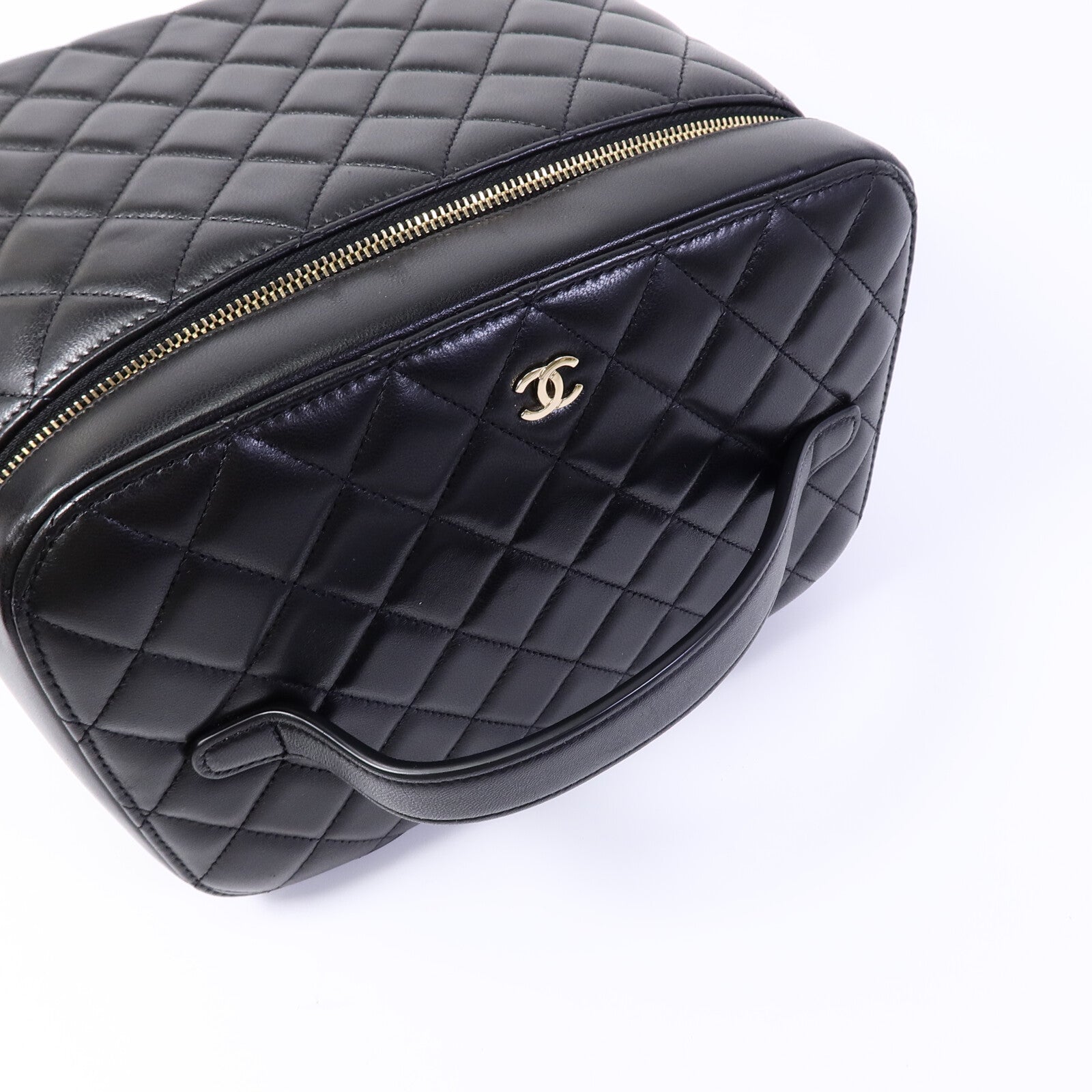 CHANEL 羊皮皮革Large Vanity Case手挽袋