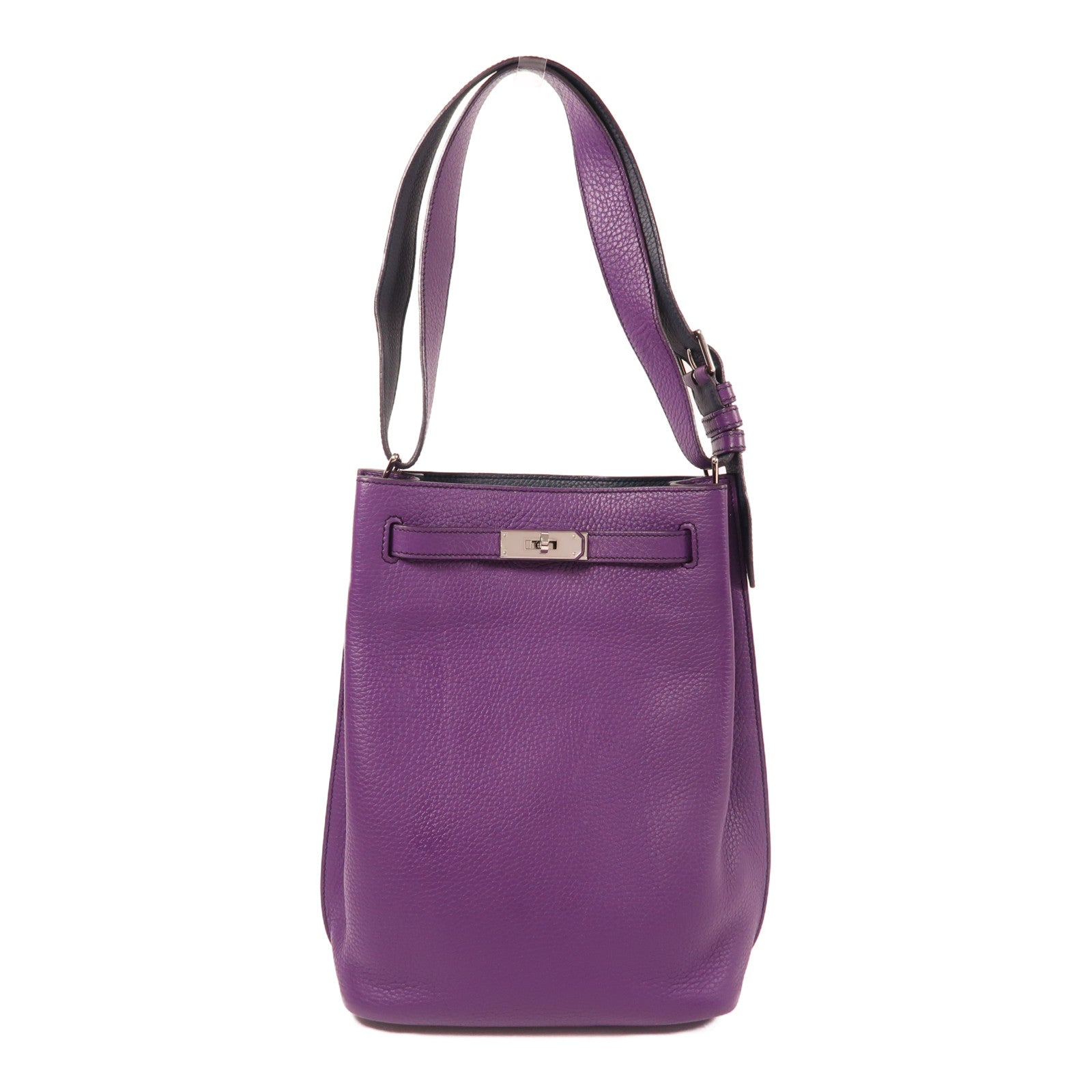 HERMES Togo皮革So Kelly 22銀扣肩背袋