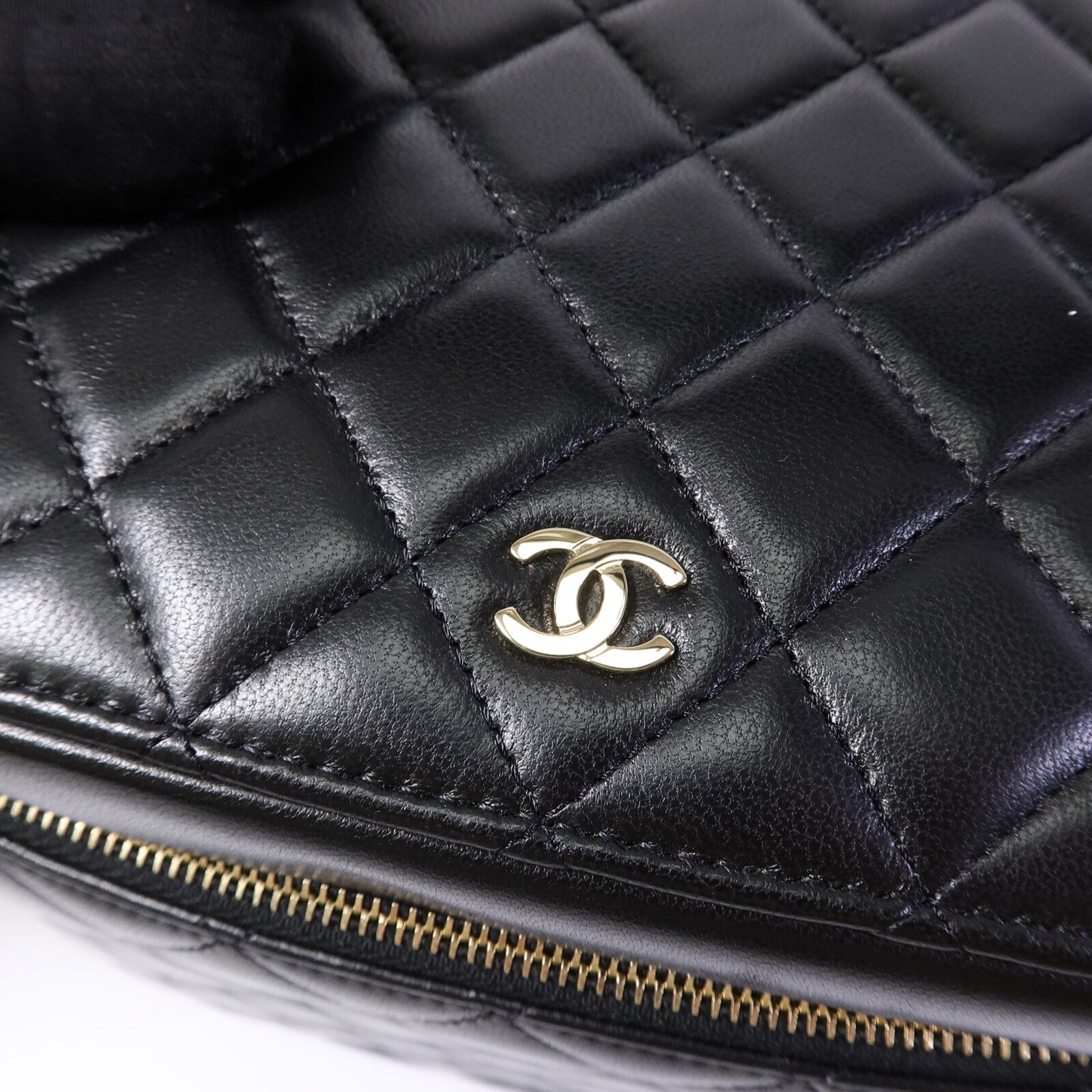 CHANEL 羊皮皮革Large Vanity Case手挽袋