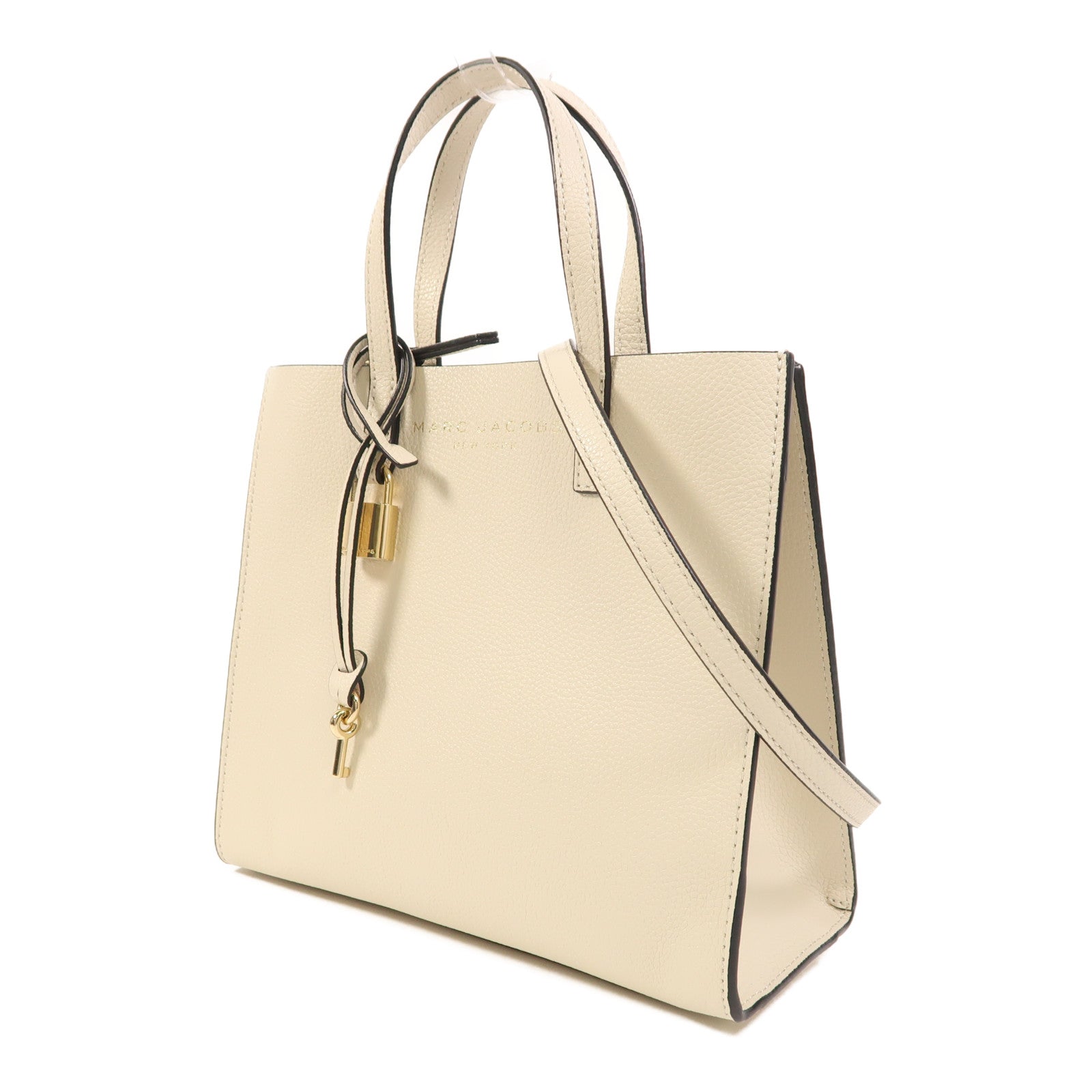 MARC JACOBS 牛皮皮革2 Way Shoulder金扣手挽肩背兩用袋